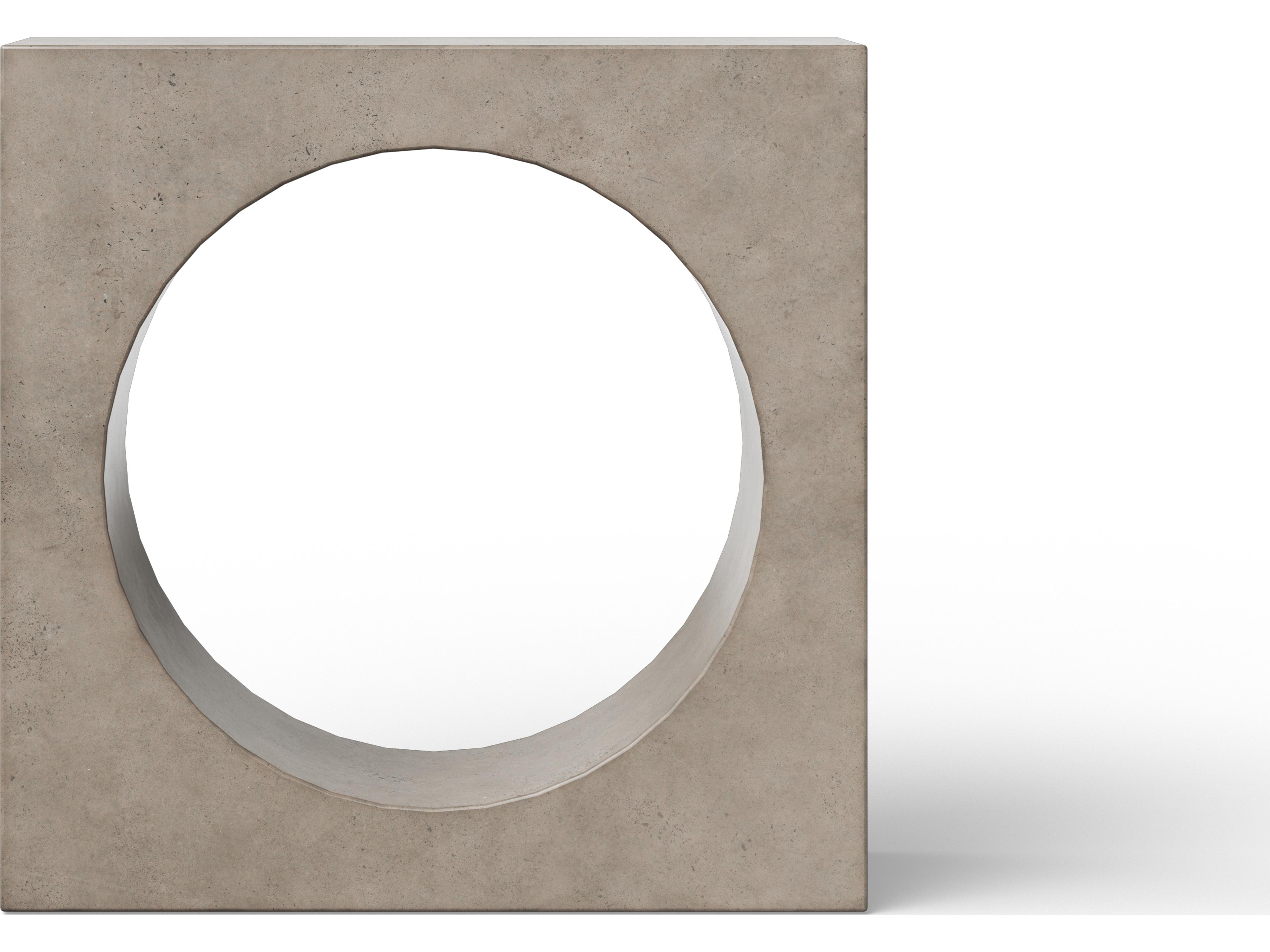 Mixx Dark Grey Concrete Rectangular Console Table