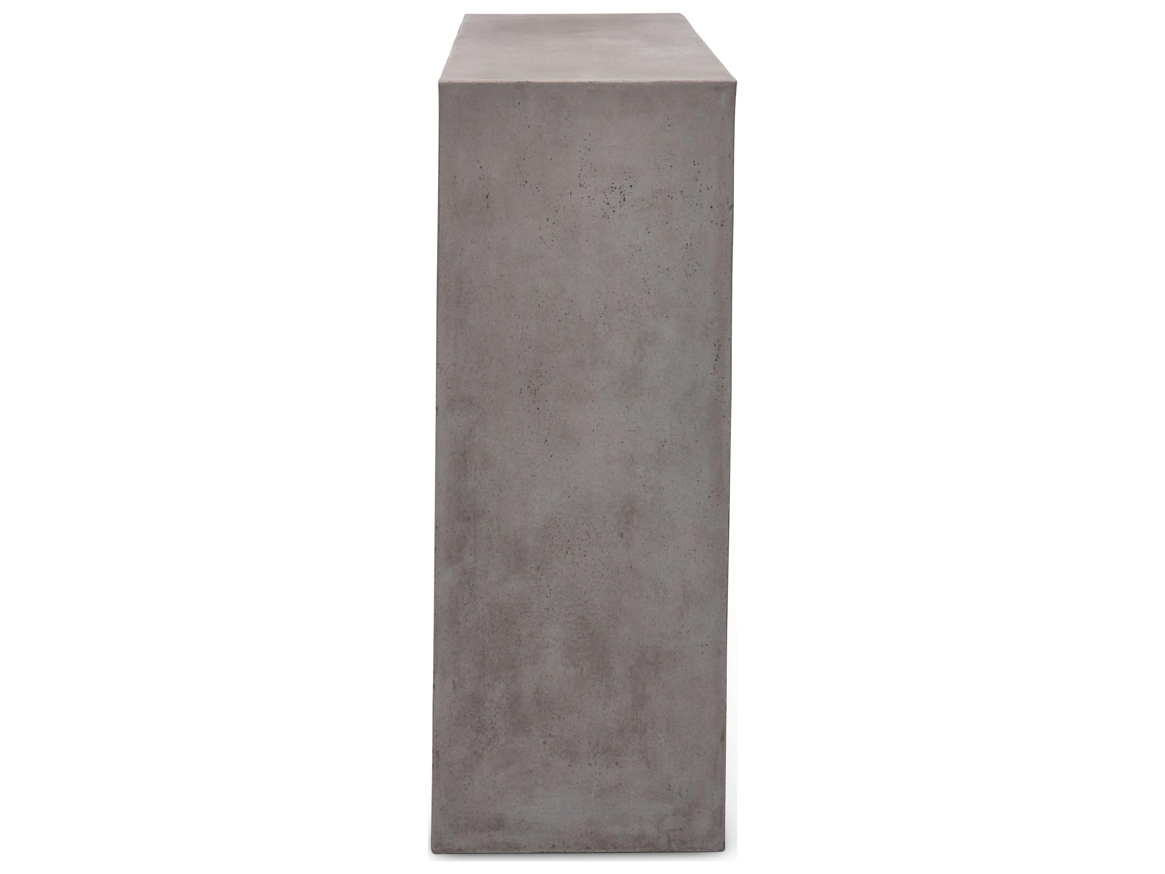 Urbia Outdoor Mixx Dark Grey Concrete Rectangular Console Table
