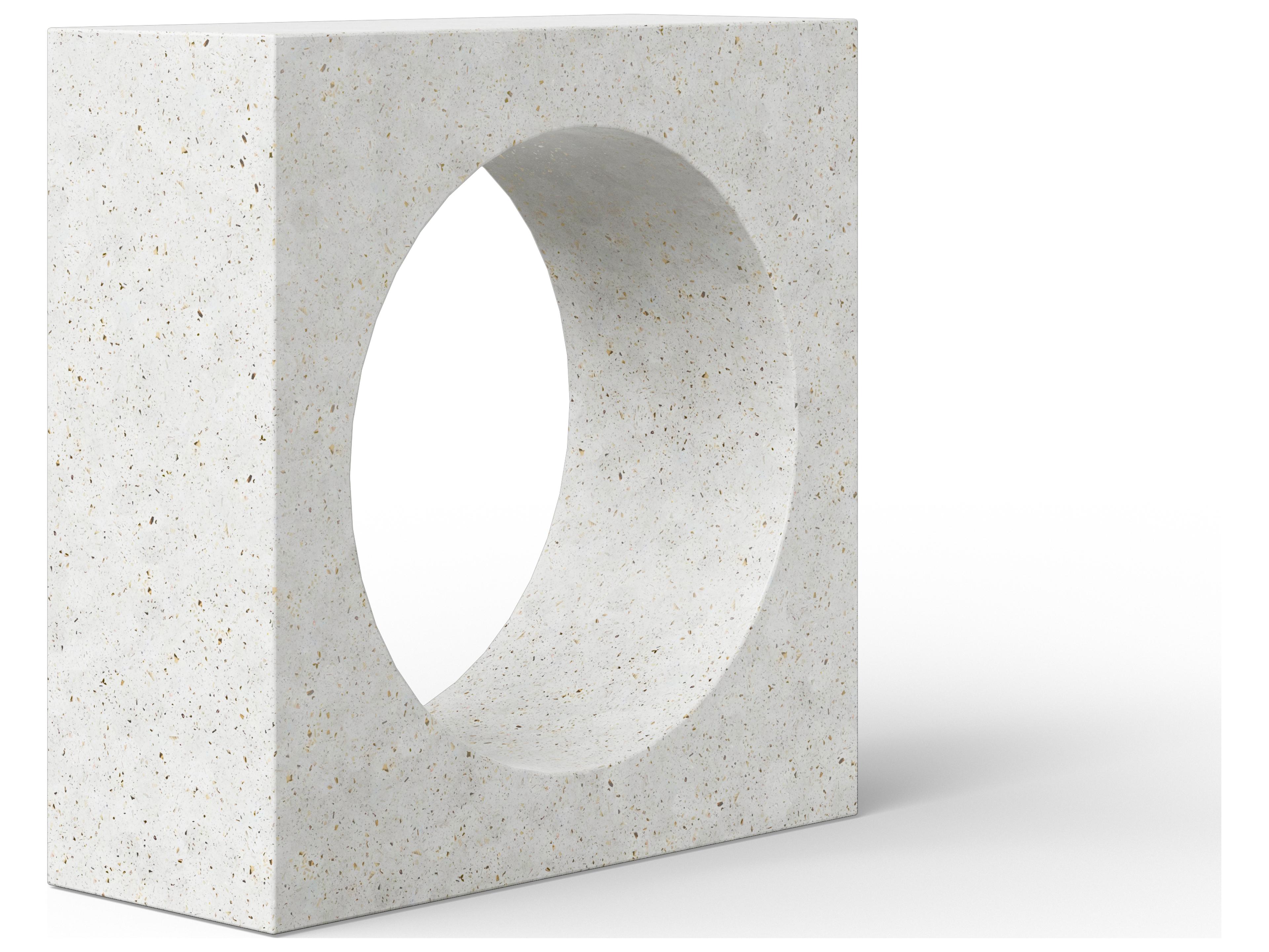 Urbia Outdoor Mixx Ivory Terrazzo Concrete Rectangular Console Table
