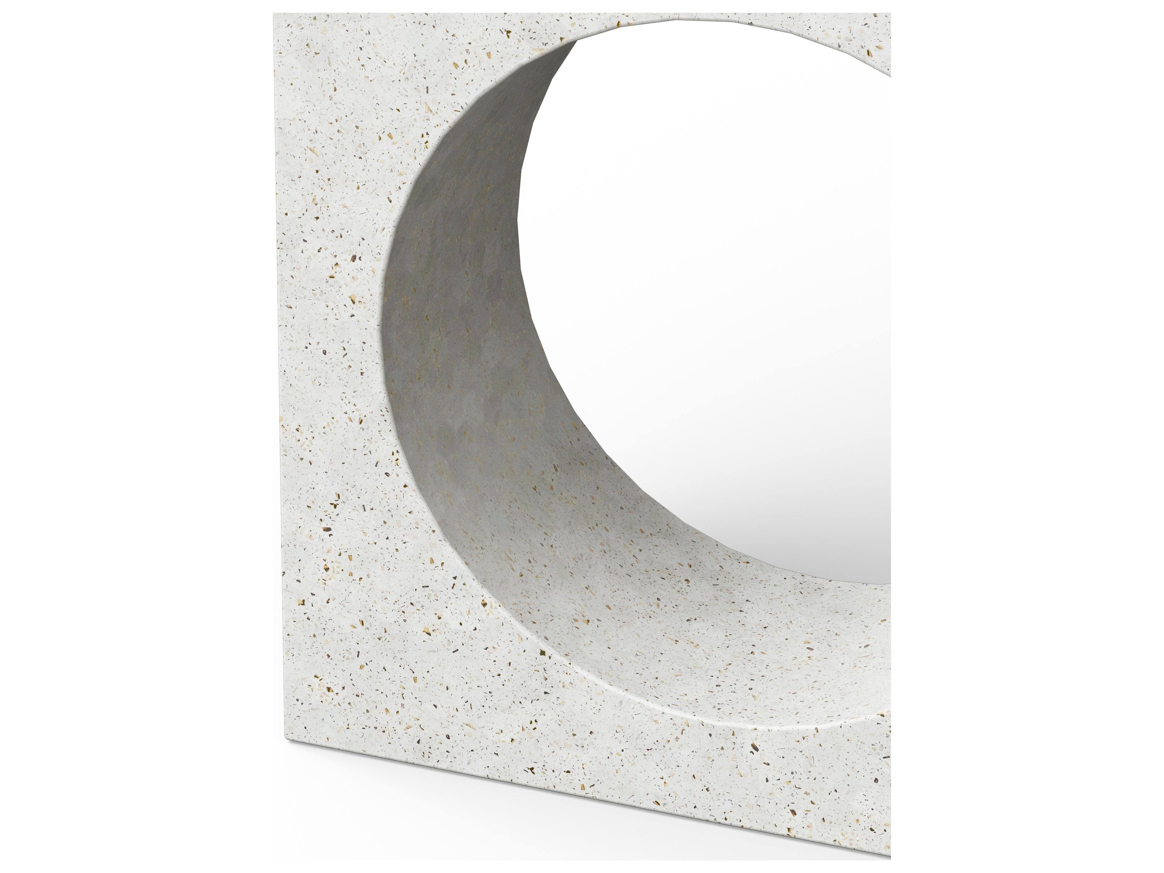 Urbia Outdoor Mixx Ivory Terrazzo Concrete Rectangular Console Table