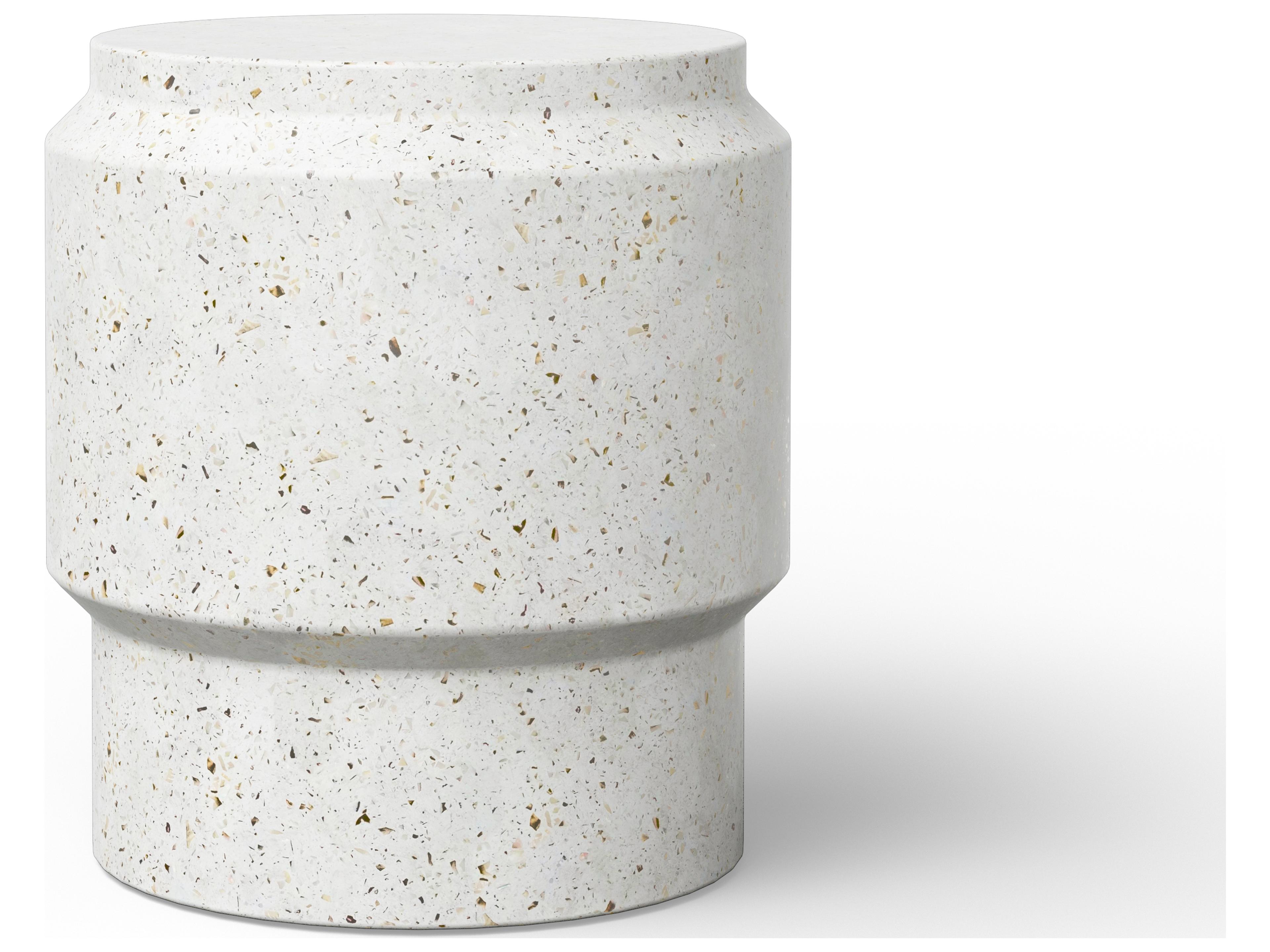 Mixx Ivory Terrazzo Concrete Bar Stool