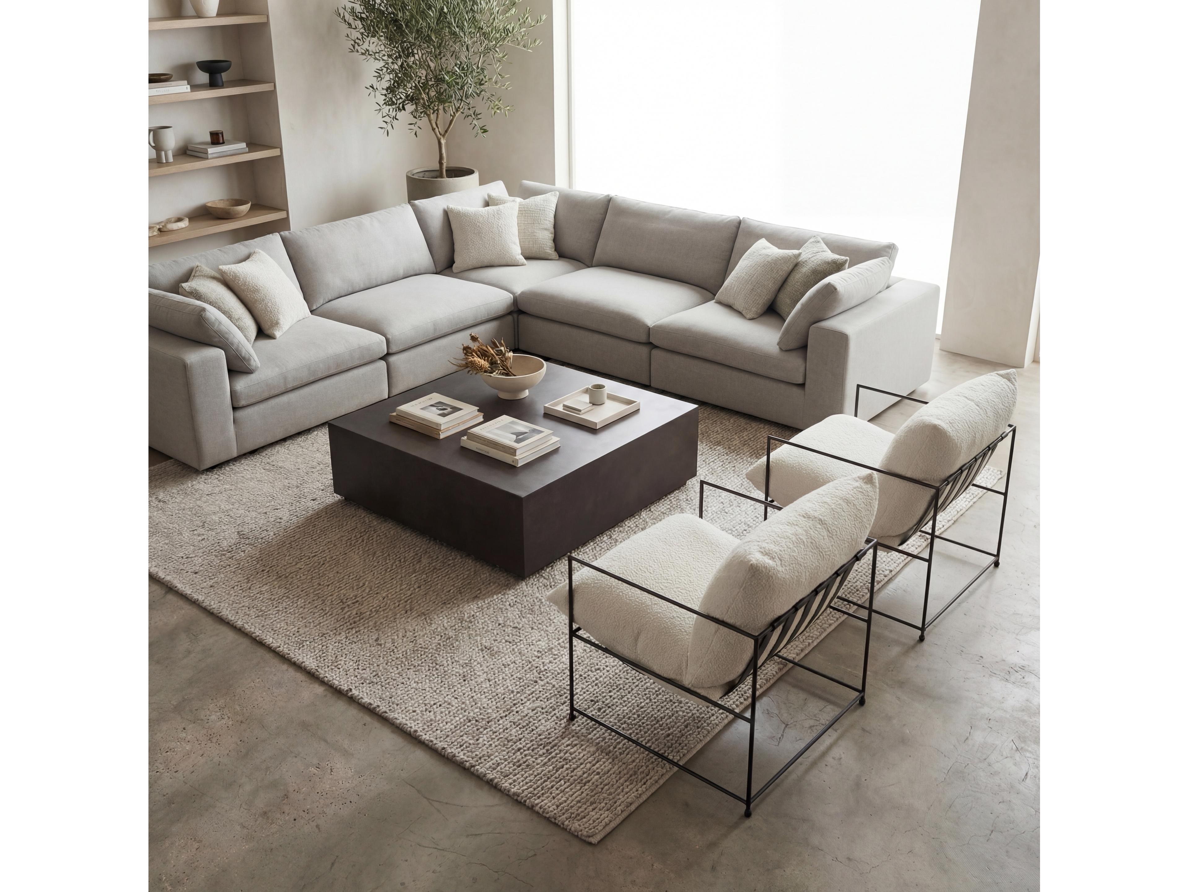 Urbia Outdoor Mixx Lava Concrete Square Coffee Table