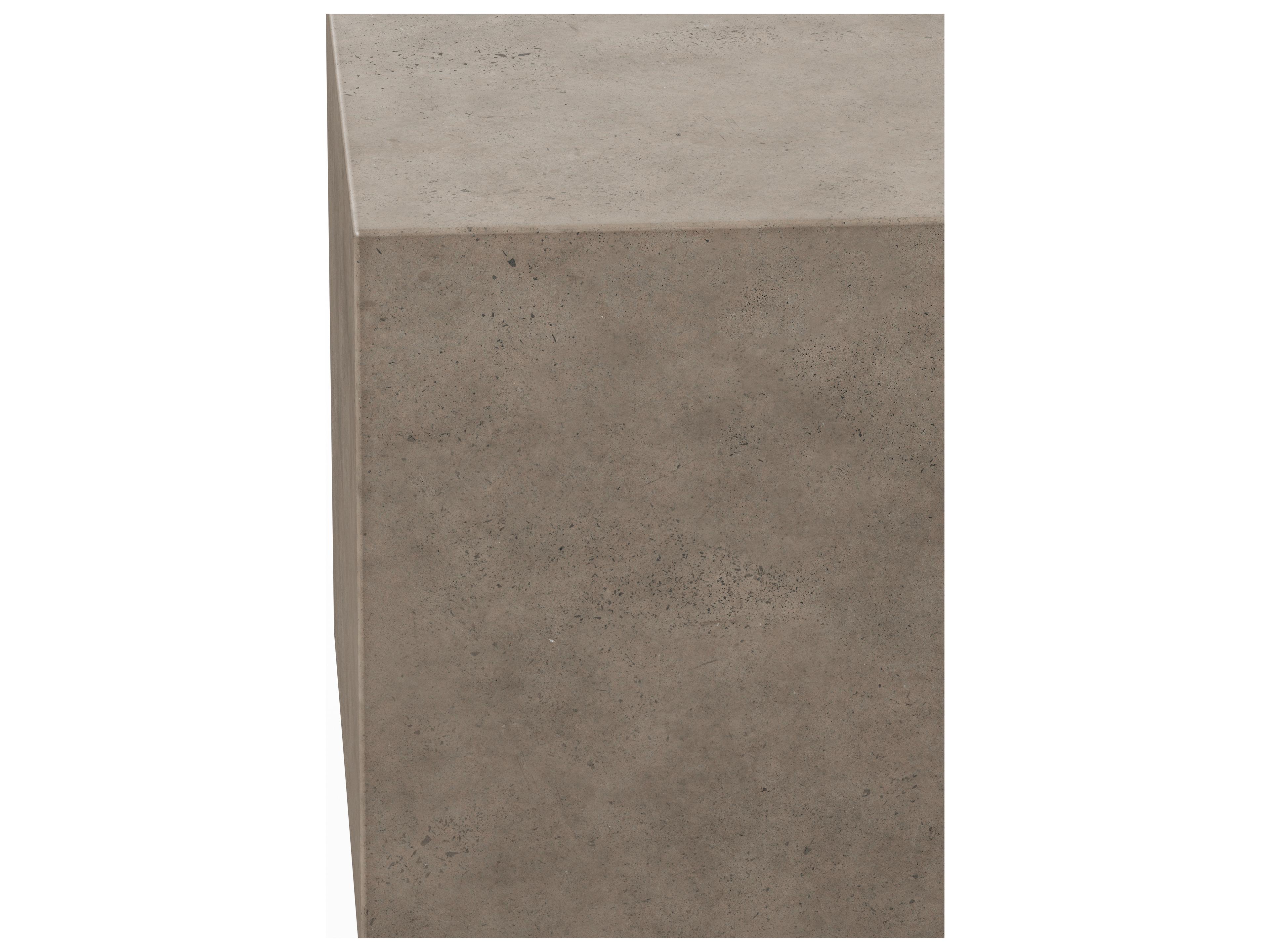 Urbia Outdoor Mixx Dark Grey Concrete Square Garden Stool