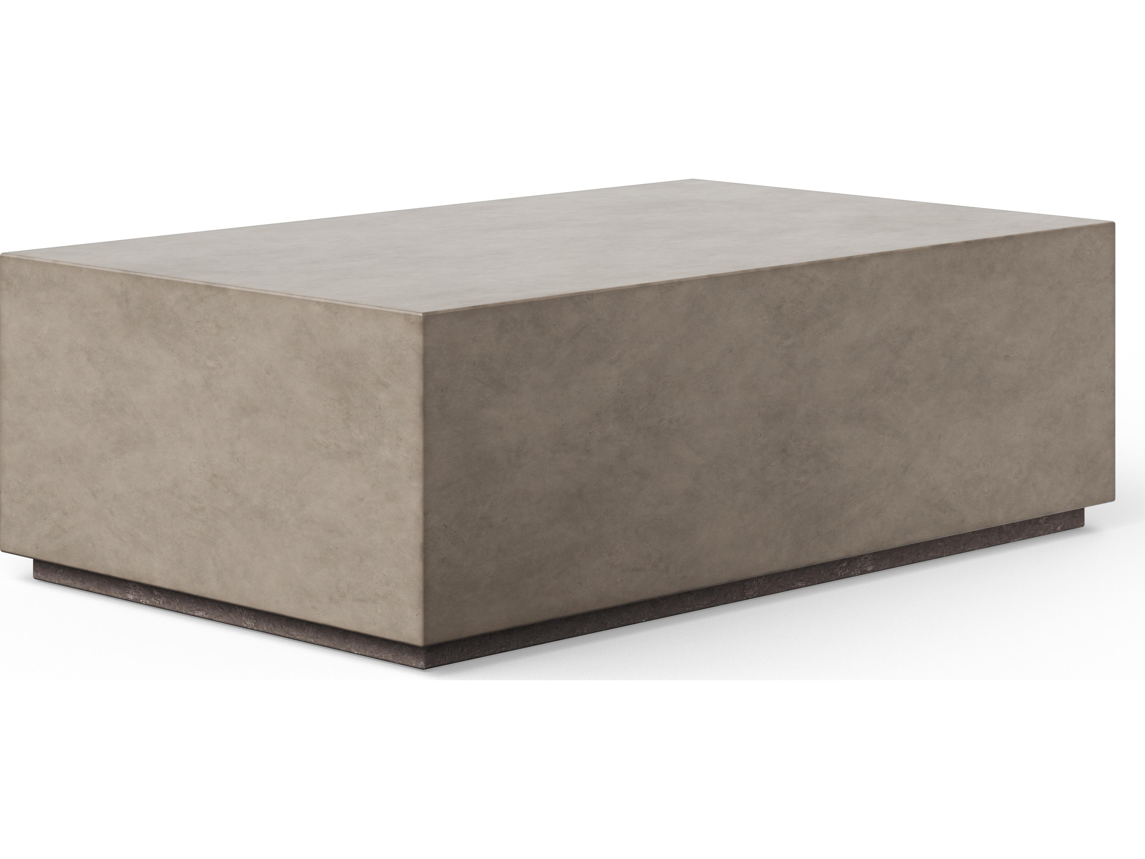 Urbia Outdoor Bloc Dark Grey Concrete Rectangular Coffee Table
