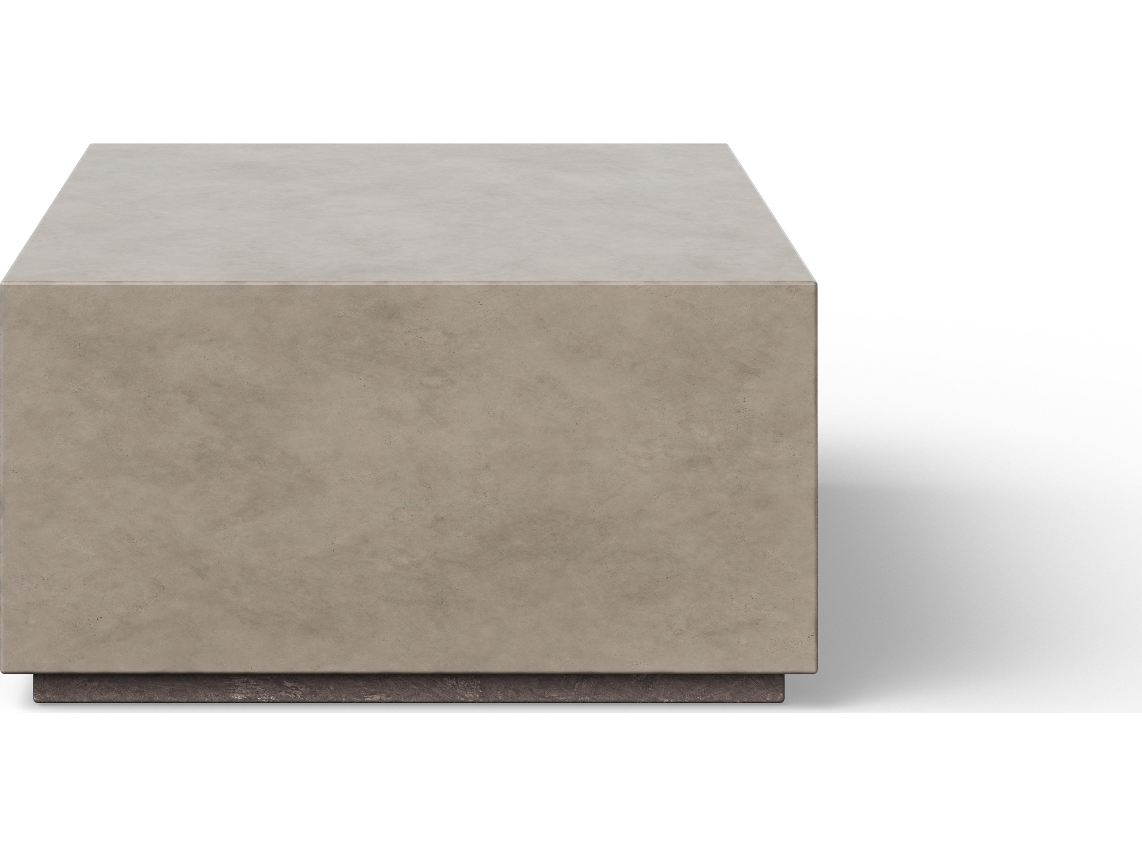 Urbia Outdoor Bloc Dark Grey Concrete Rectangular Coffee Table