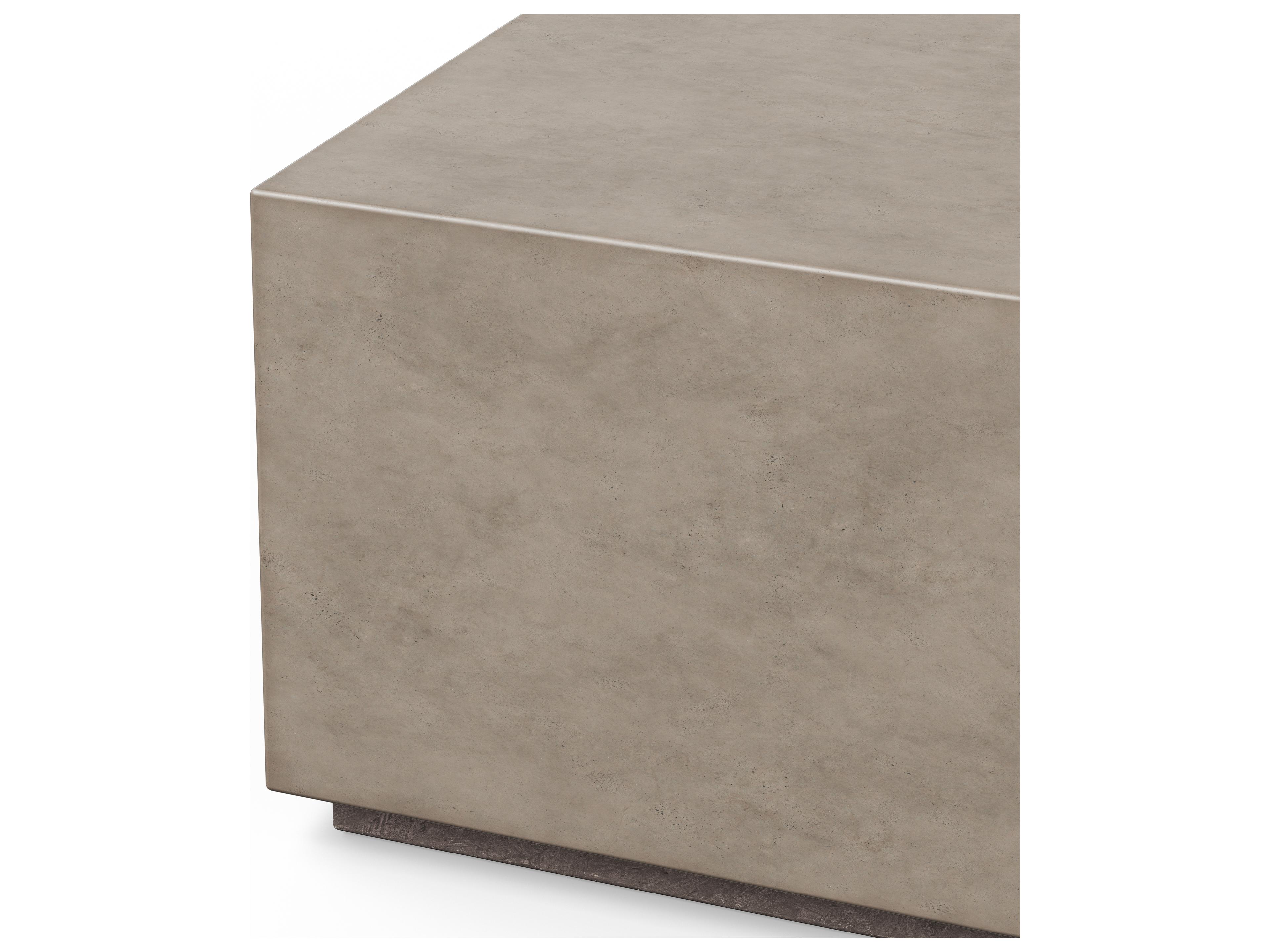 Urbia Outdoor Bloc Dark Grey Concrete Rectangular Coffee Table