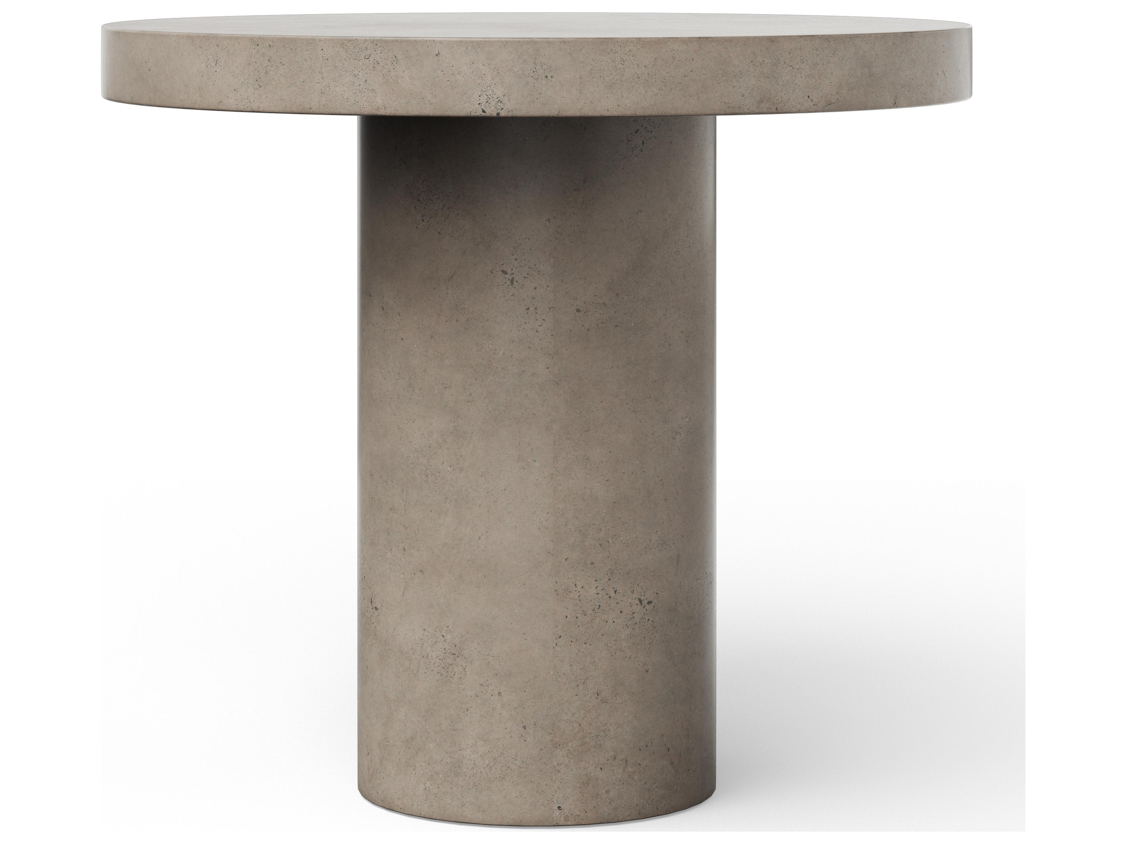 Urbia Outdoor Mixx Dark Grey Concrete Round Bar Table