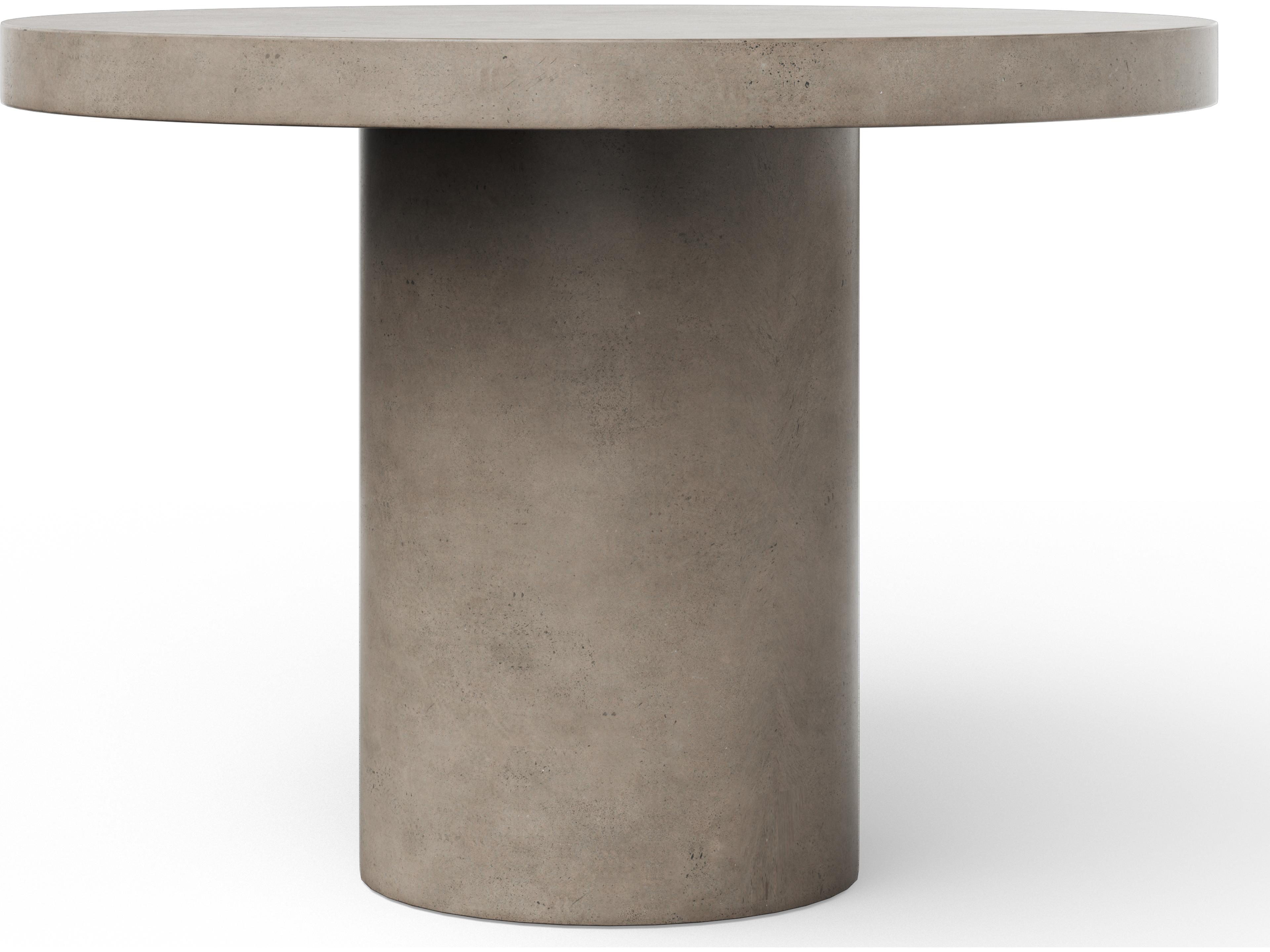 Mixx Circa Dark Grey Concrete Round Bar Table
