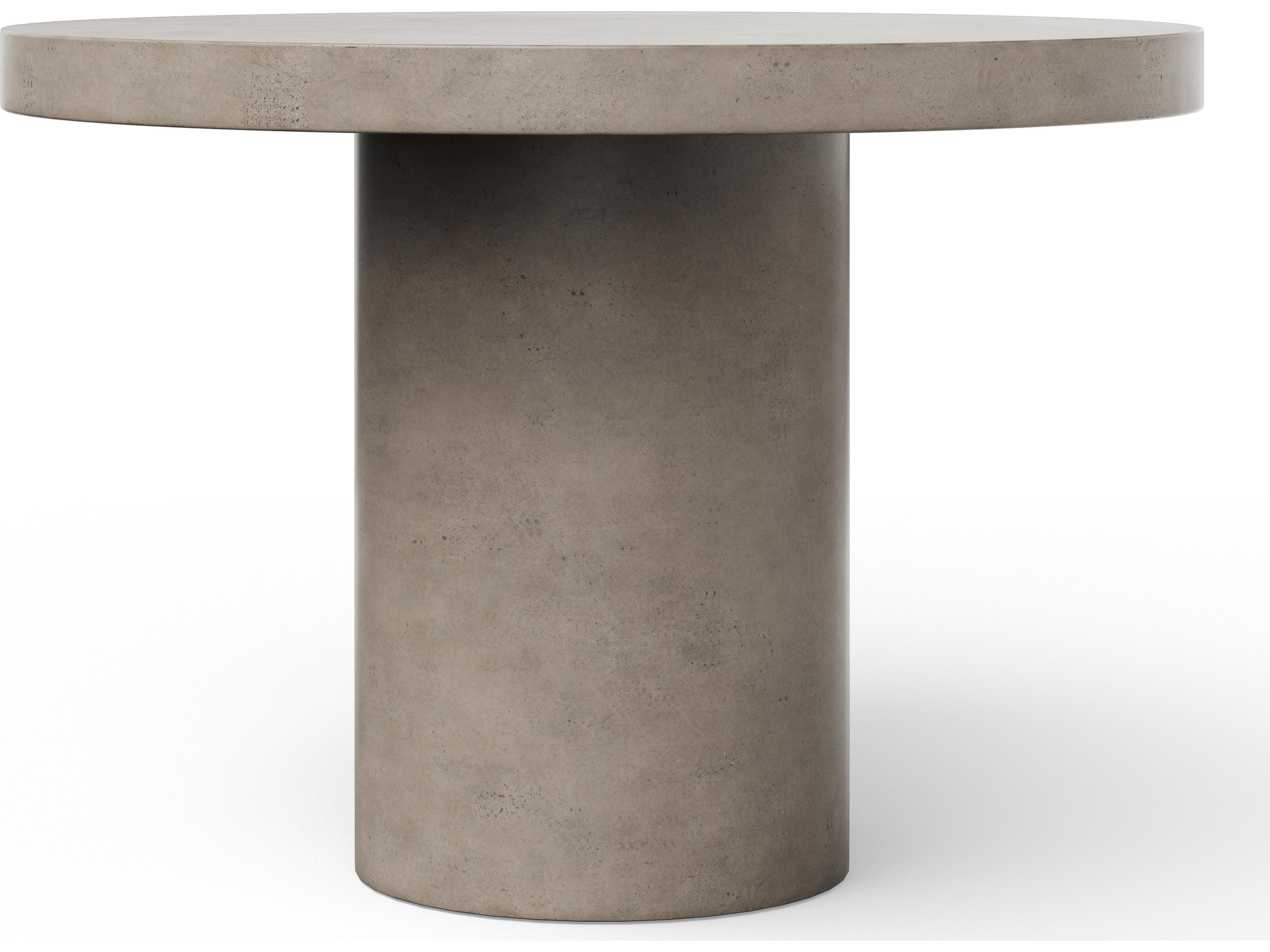 Urbia Outdoor Mixx Circa Dark Grey Concrete Round Bar Table