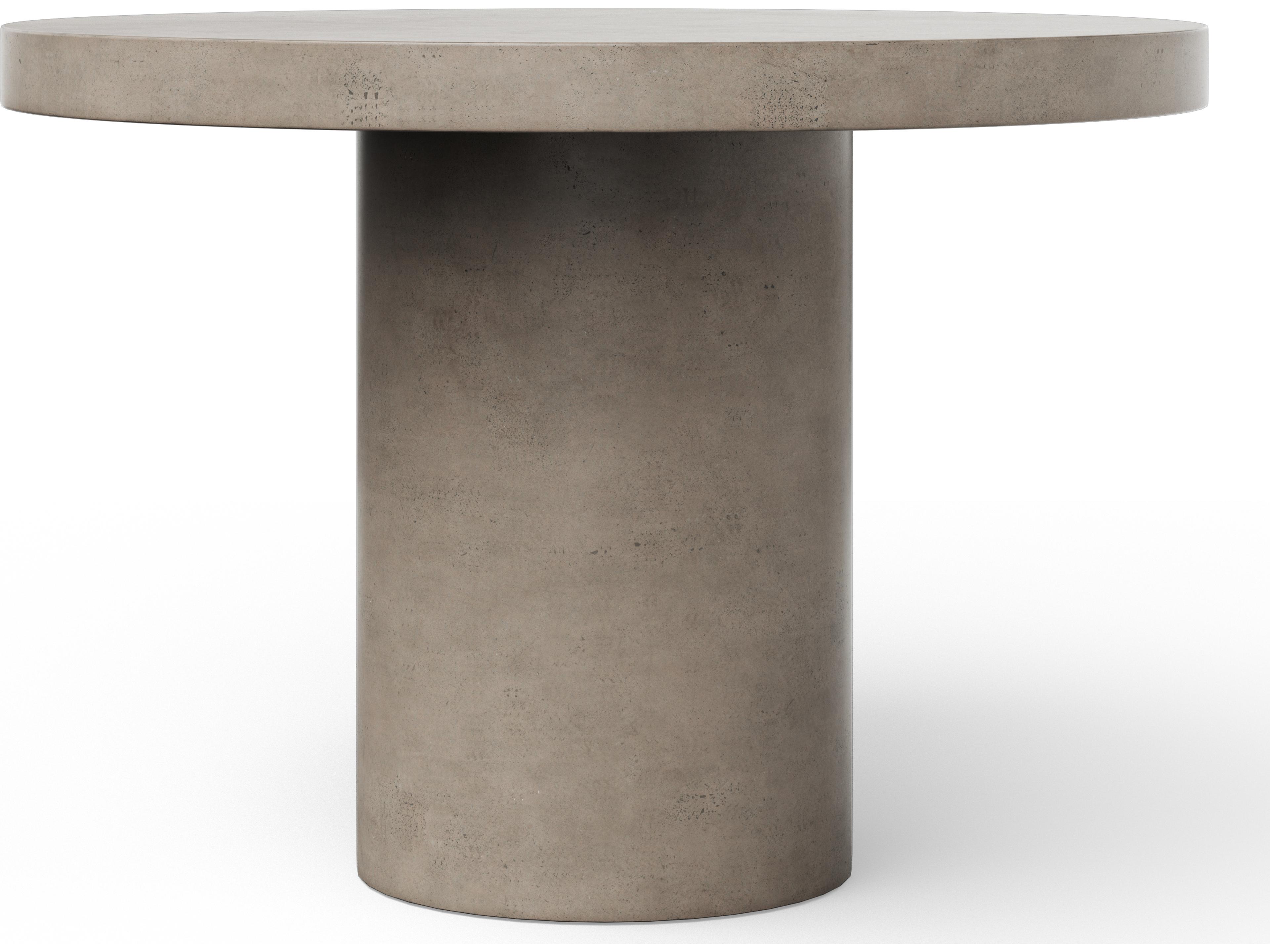 Urbia Outdoor Mixx Circa Dark Grey Concrete Round Bar Table