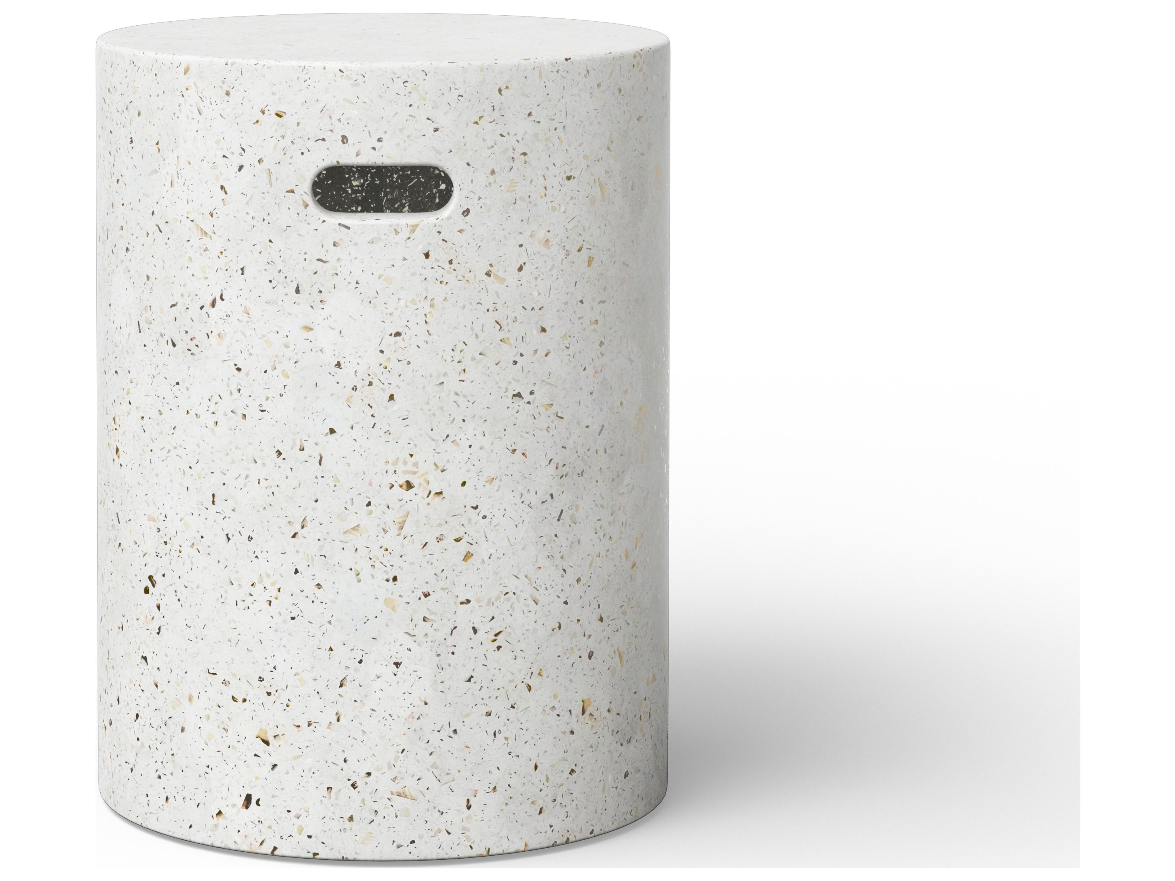 Mixx Ivory Terrazzo Concrete Bar Stool