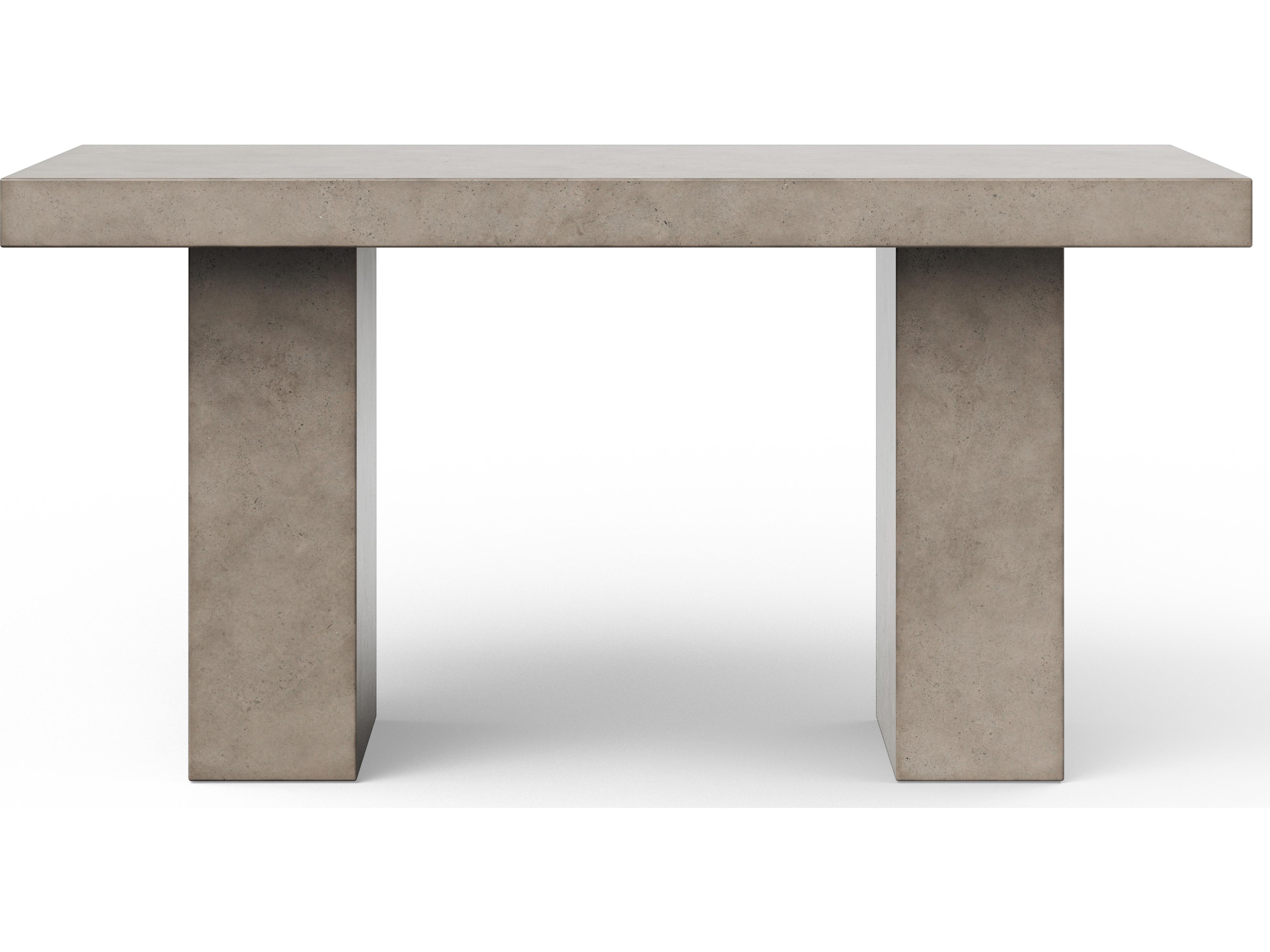 Mixx Dark Grey Concrete Rectangular Counter Table