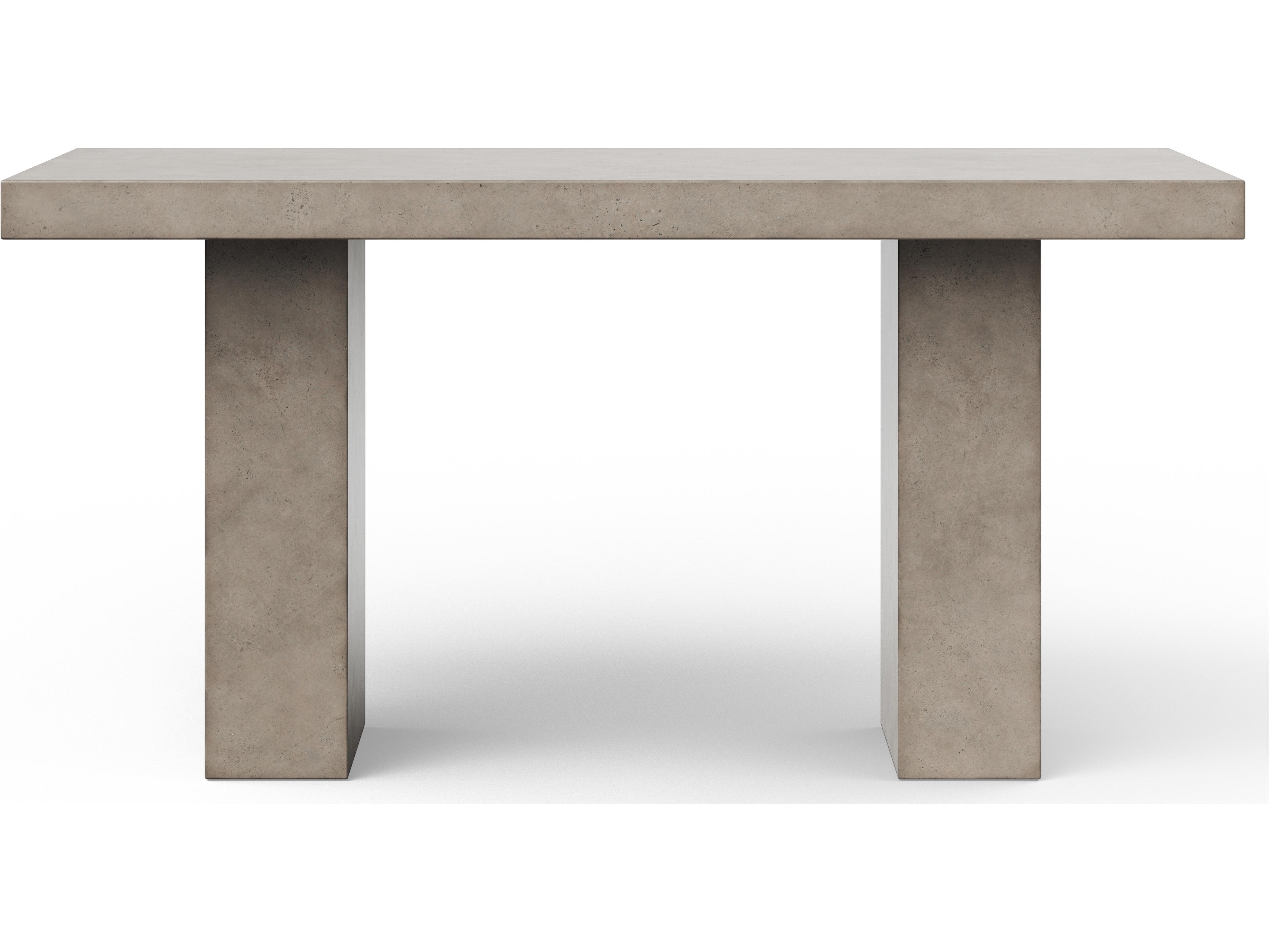 Mixx Dark Grey Concrete Rectangular Bar Table
