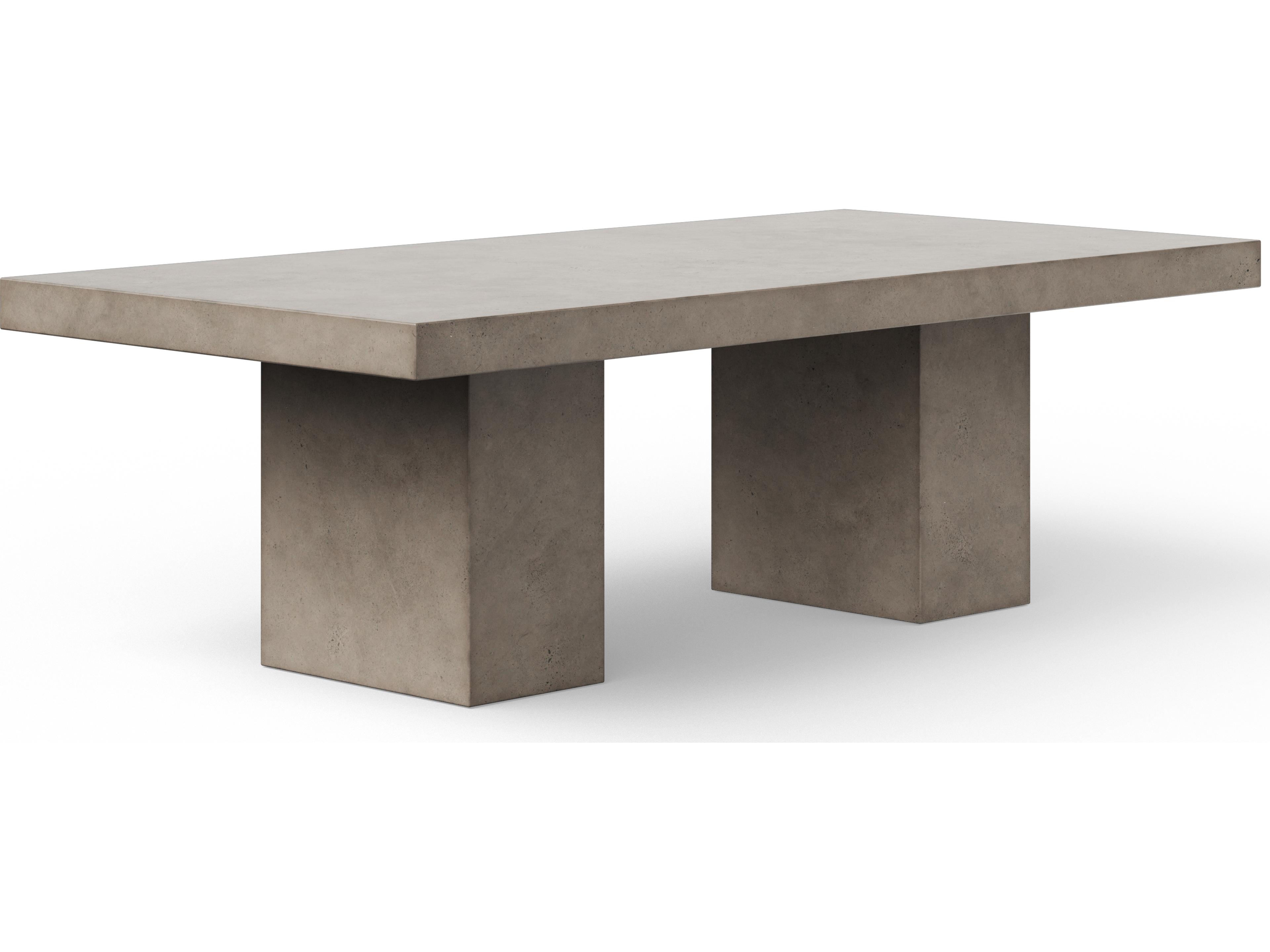 Urbia Outdoor Mixx Dark Grey Concrete Rectangular Dining Table
