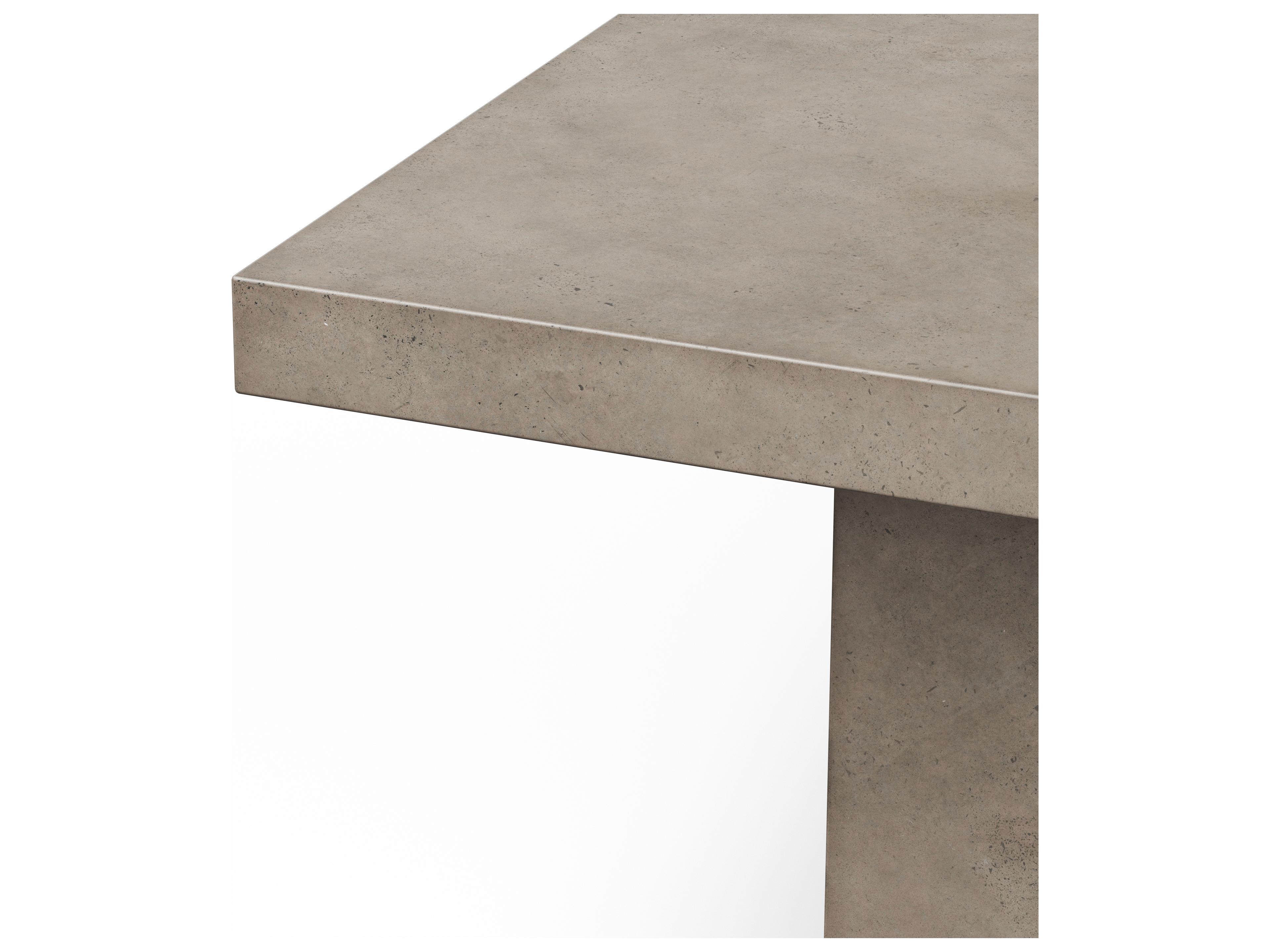 Urbia Outdoor Mixx Dark Grey Concrete Rectangular Dining Table