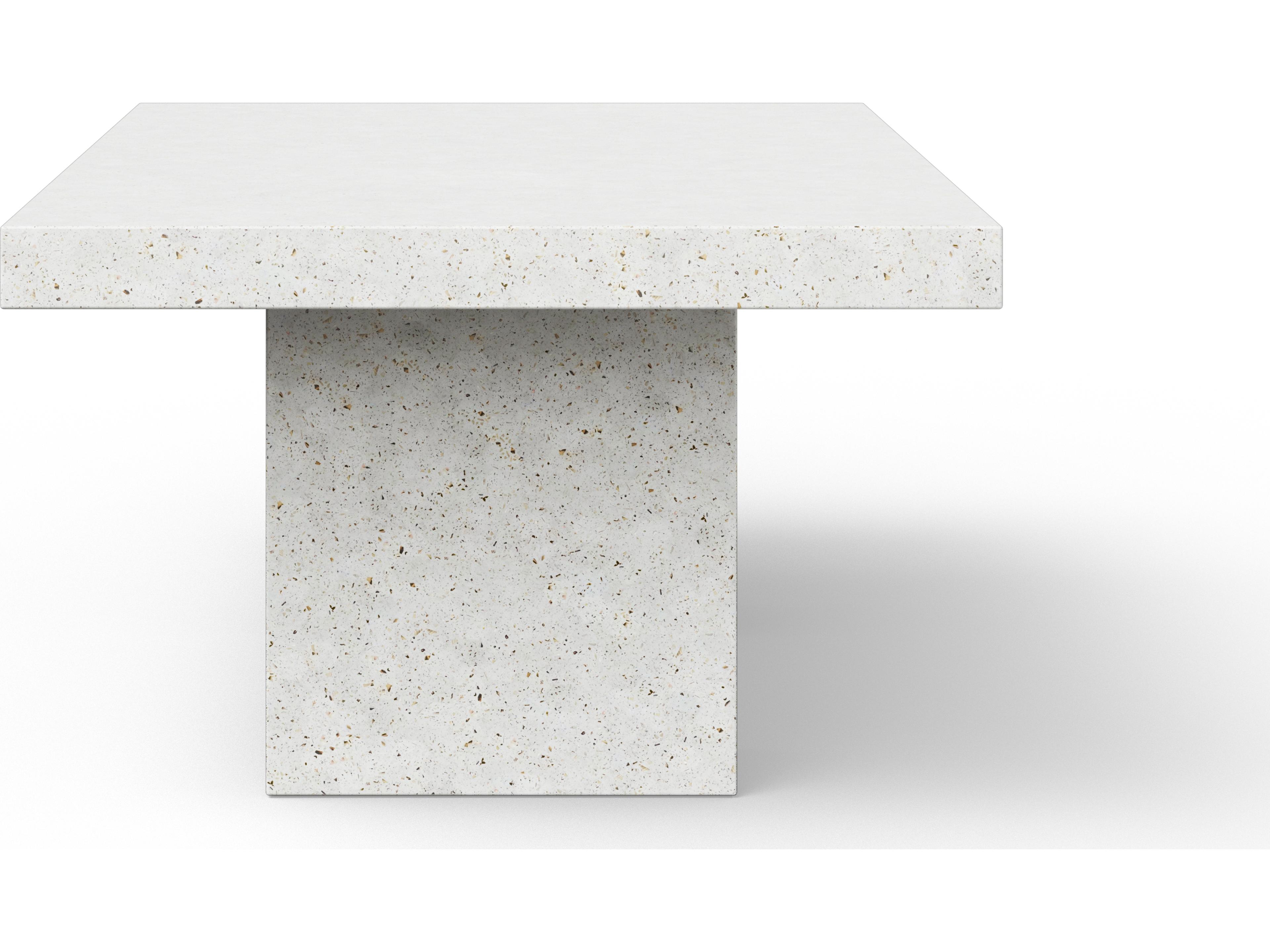 Urbia Outdoor Mixx Ivory Terrazzo Concrete Rectangular Dining Table