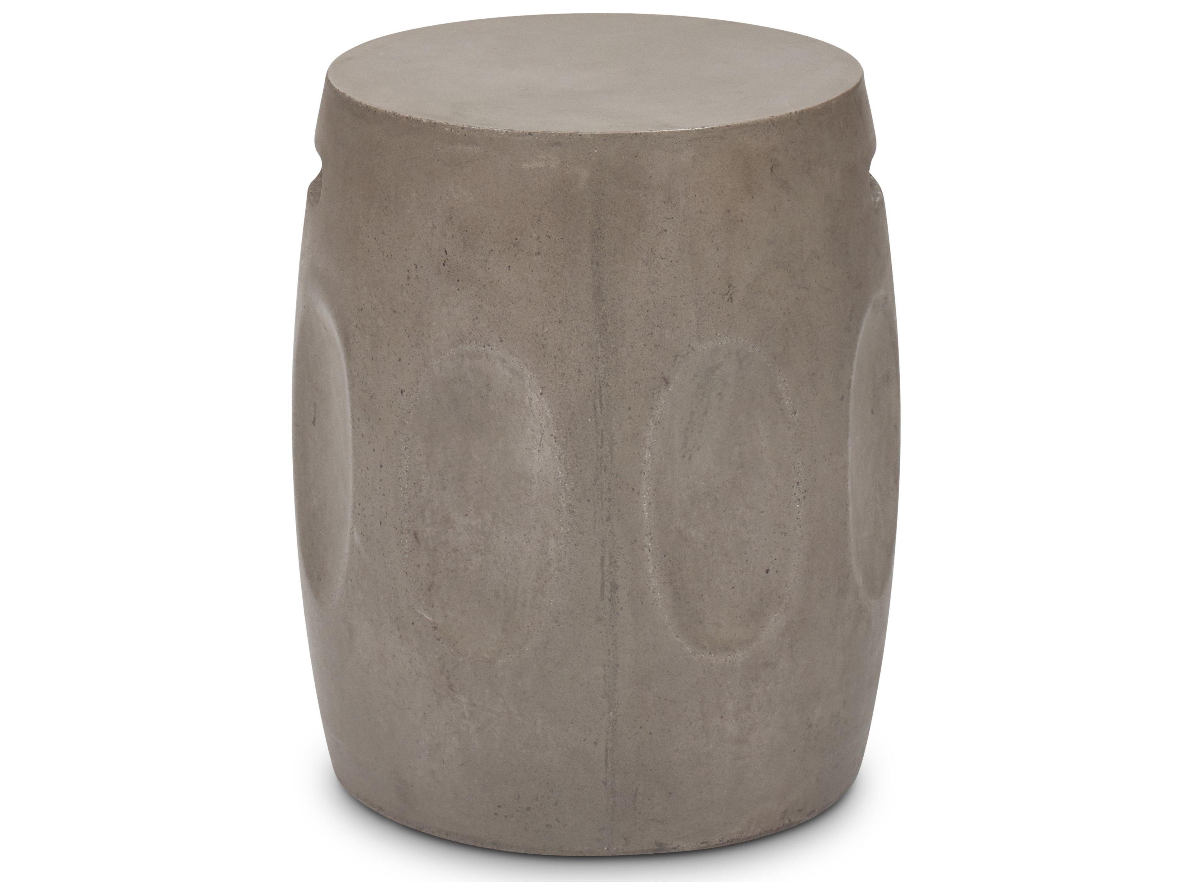 Urbia Outdoor Dark Grey Concrete Genevieve Garden Stool
