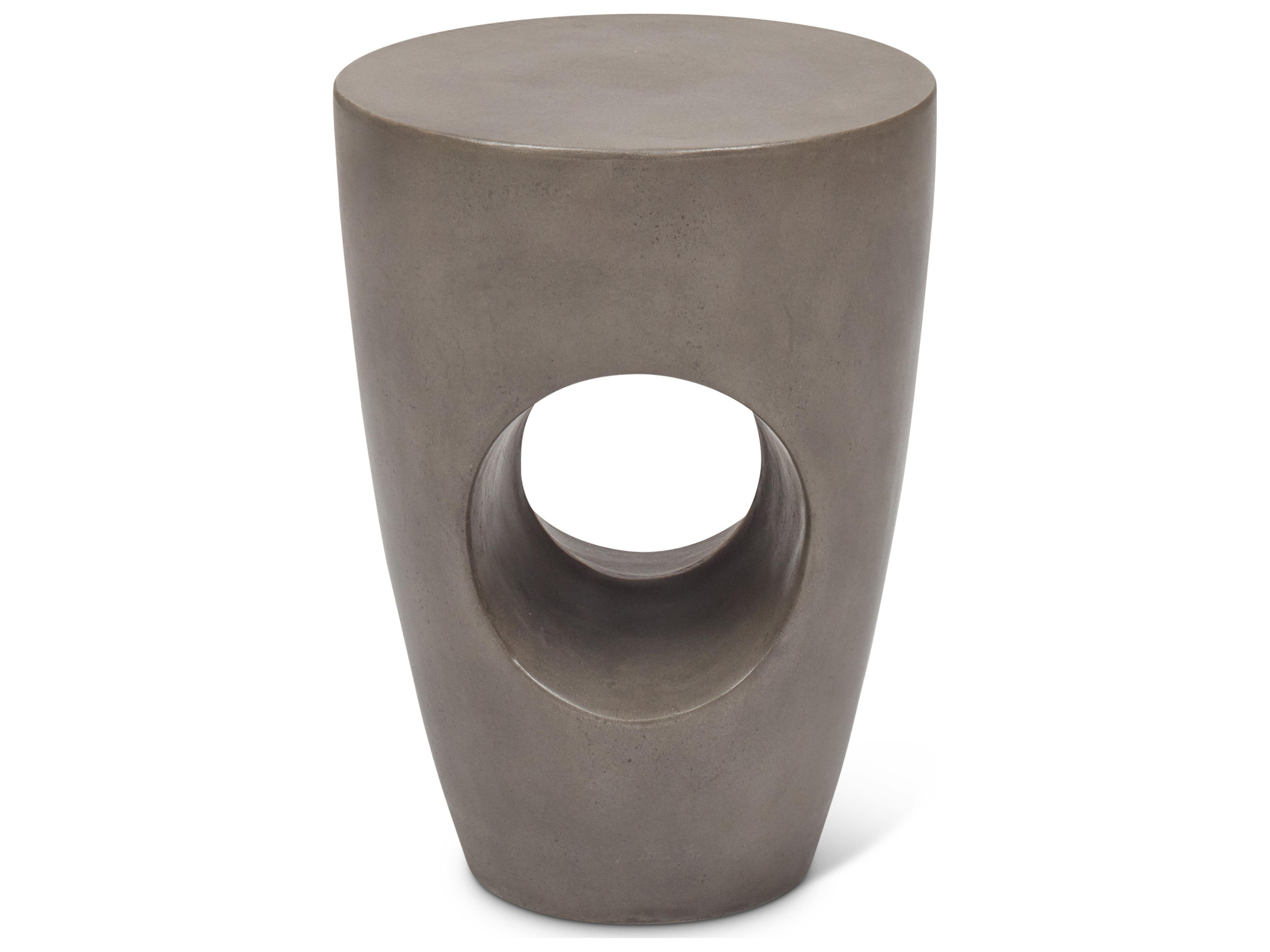 Dark Grey Concrete Bar Stool