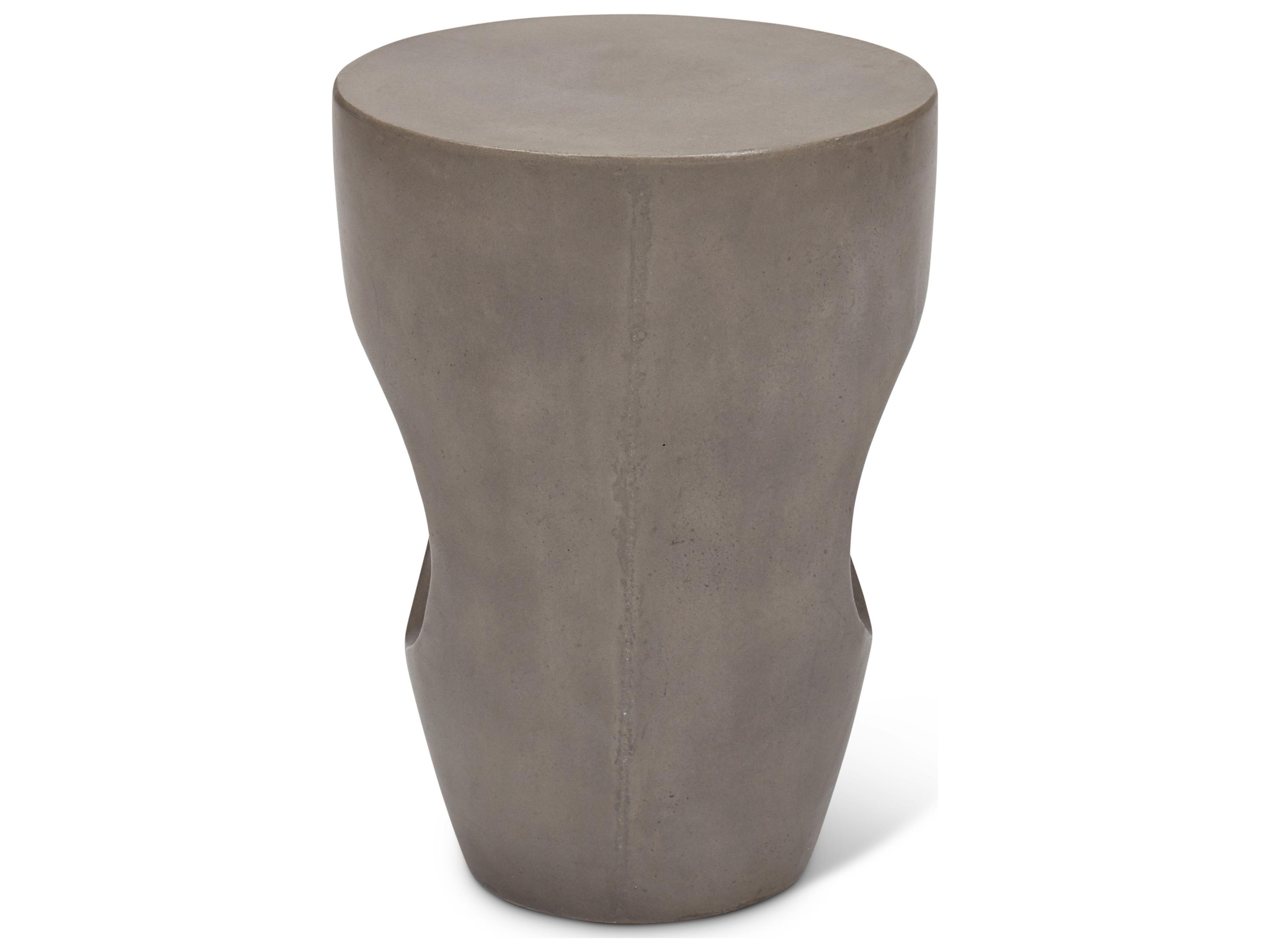 Urbia Outdoor Dark Grey Concrete Garden Stool