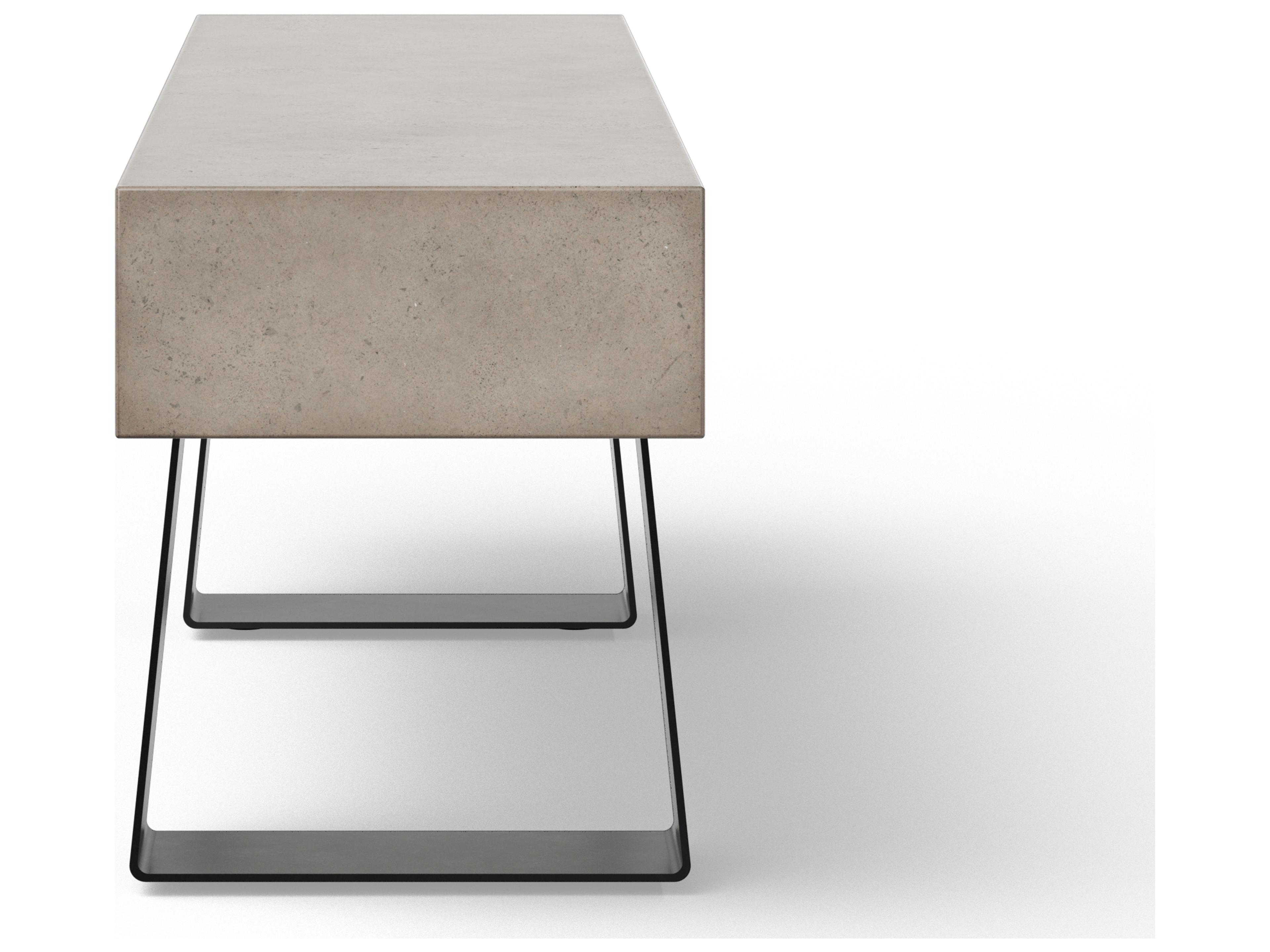 Urbia Outdoor Industrial Dark Grey Black Concrete Bench