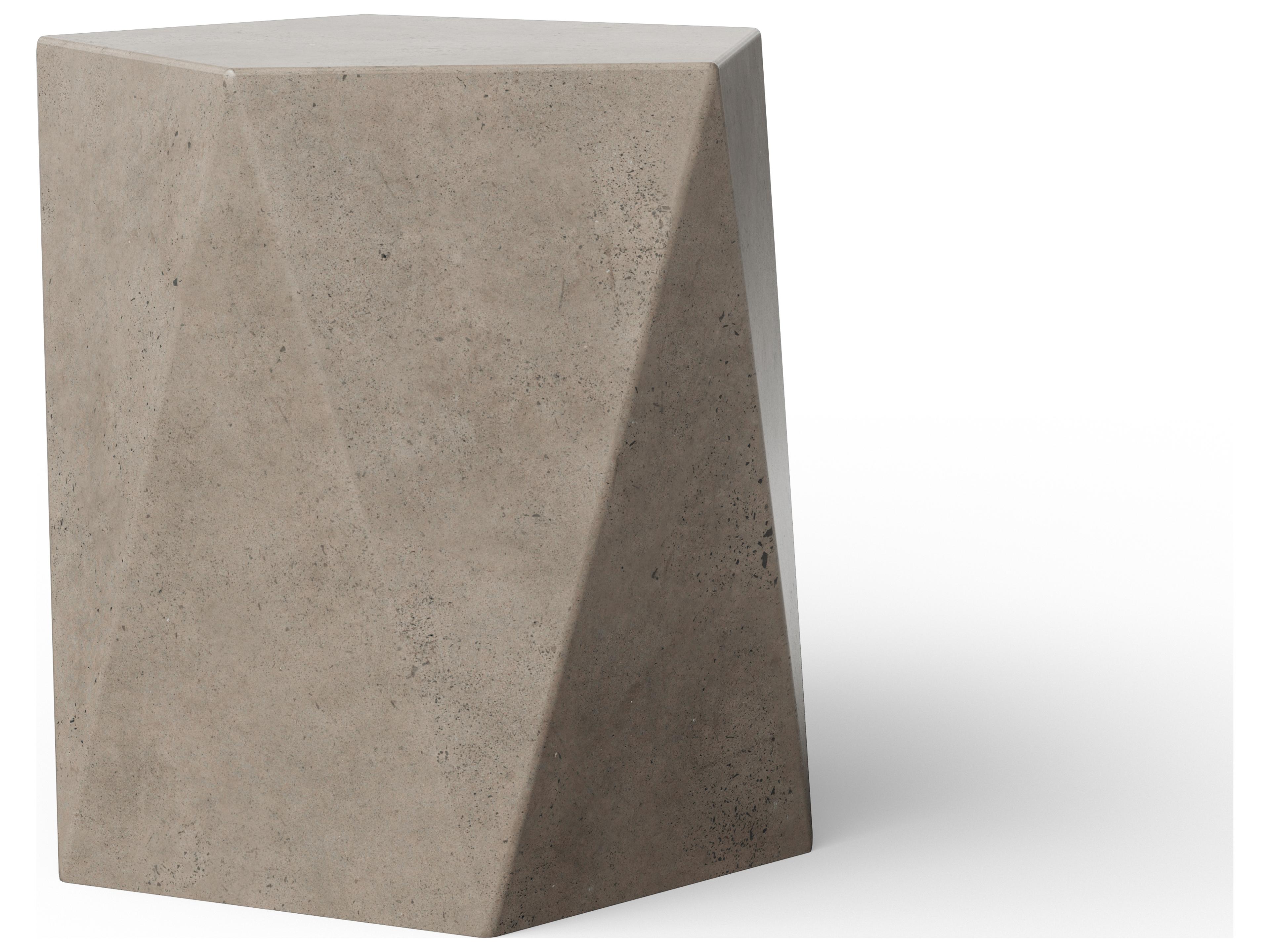 Urbia Outdoor Dark Grey Concrete Garden Stool