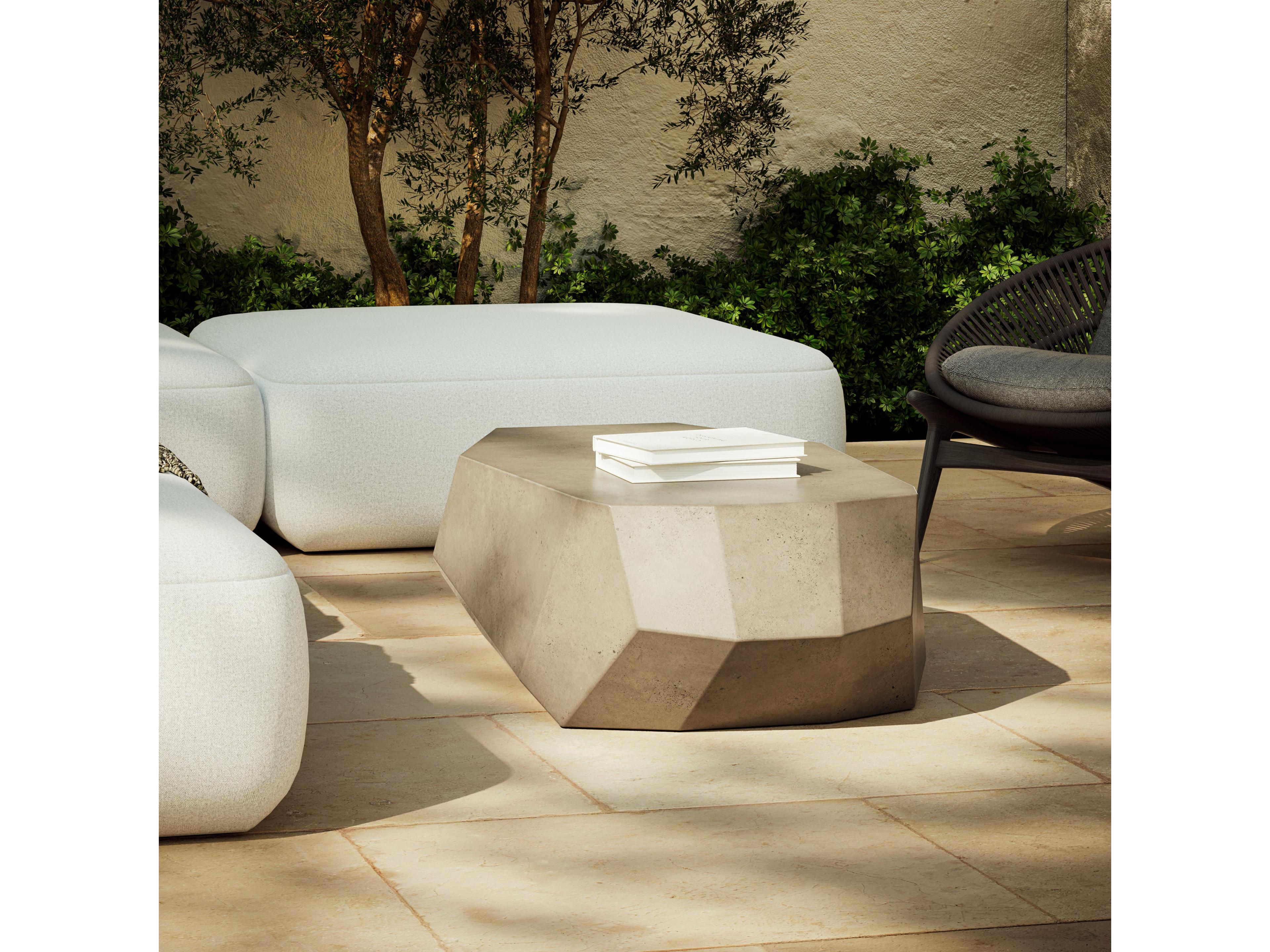 Urbia Outdoor Mixx Dark Grey Concrete Octagon Coffee Table