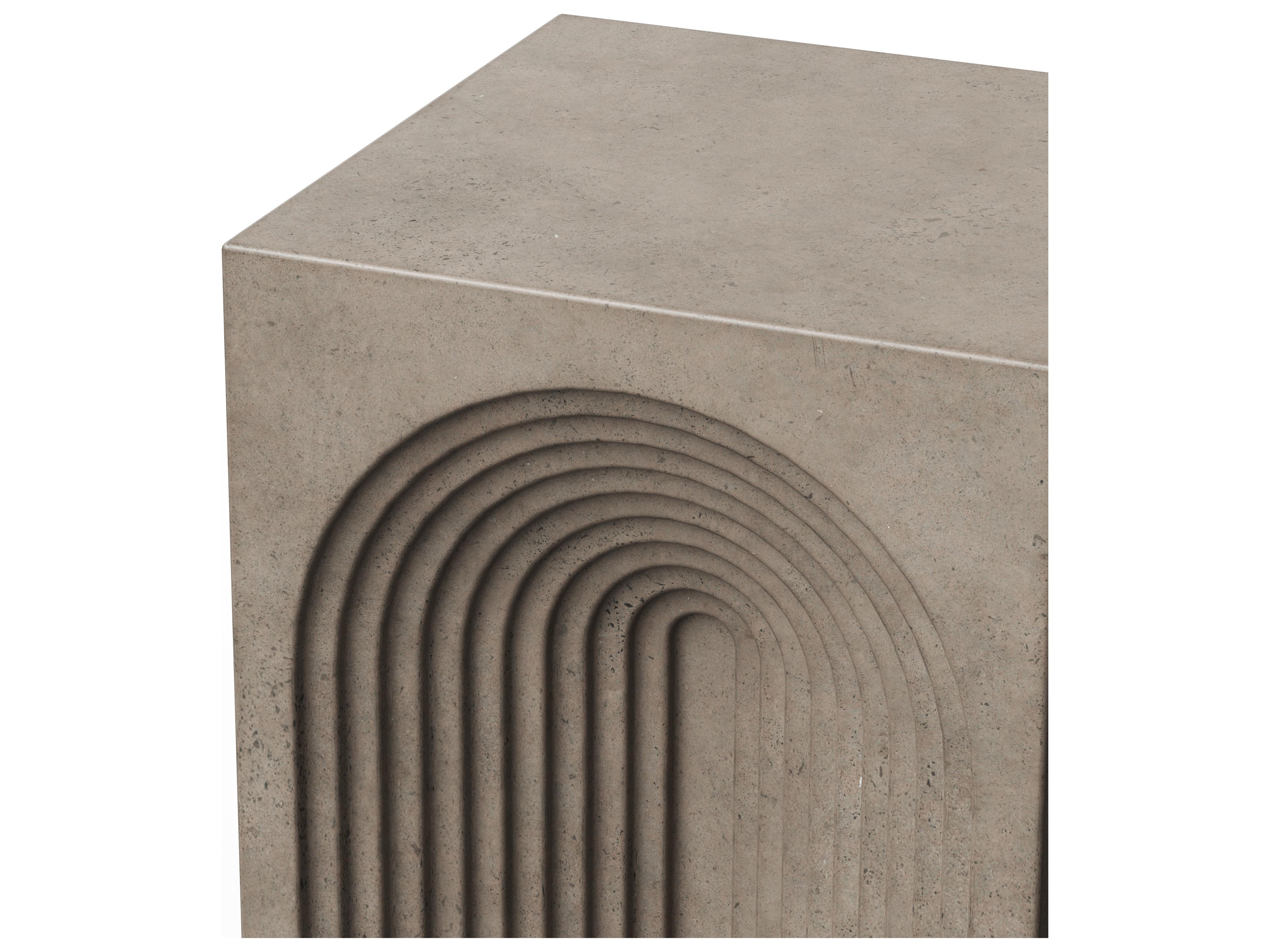 Urbia Outdoor Mixx Dark Grey Concrete Garden Stool