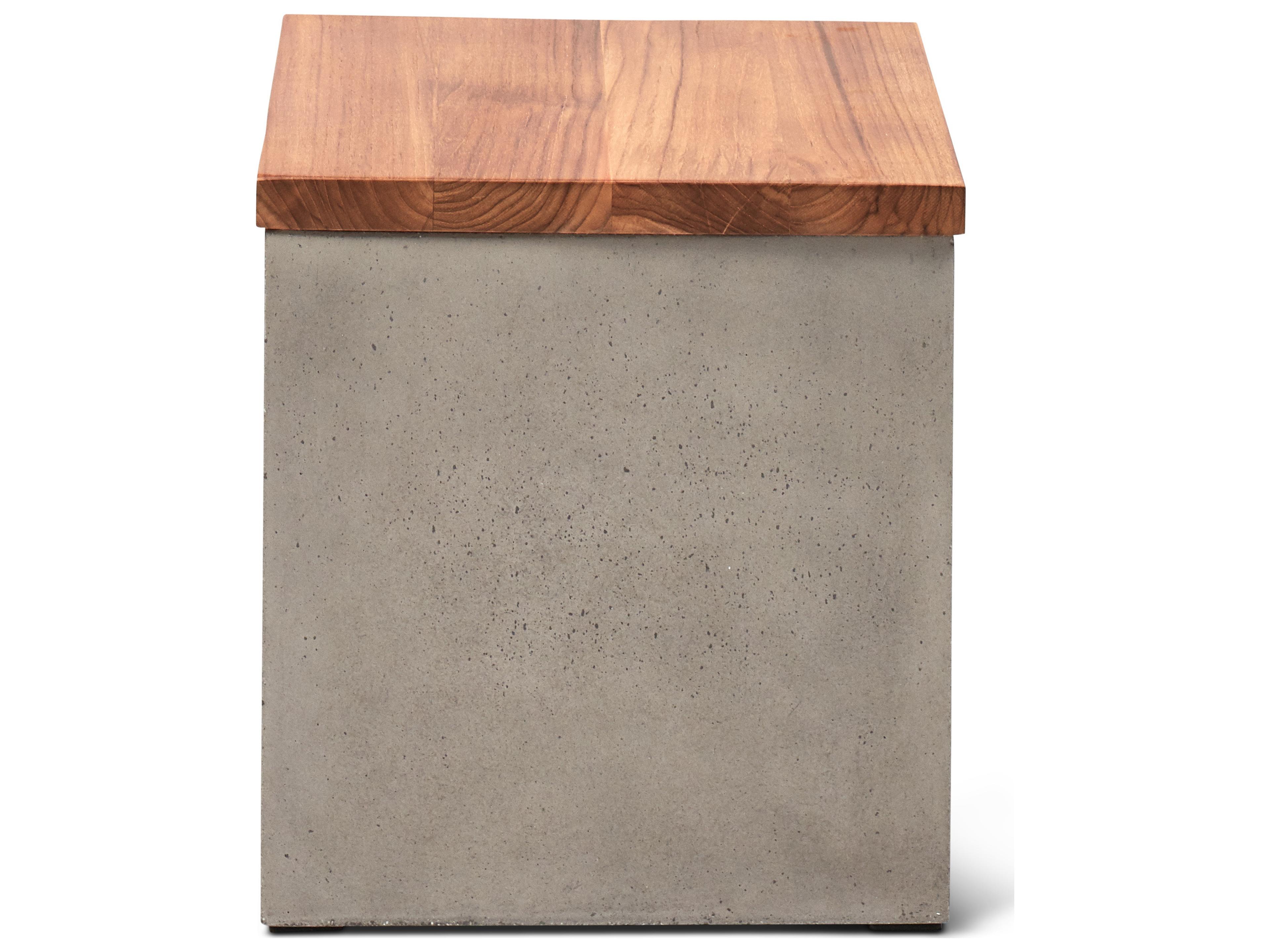 Urbia Outdoor Slat Dark Grey Garden Stool