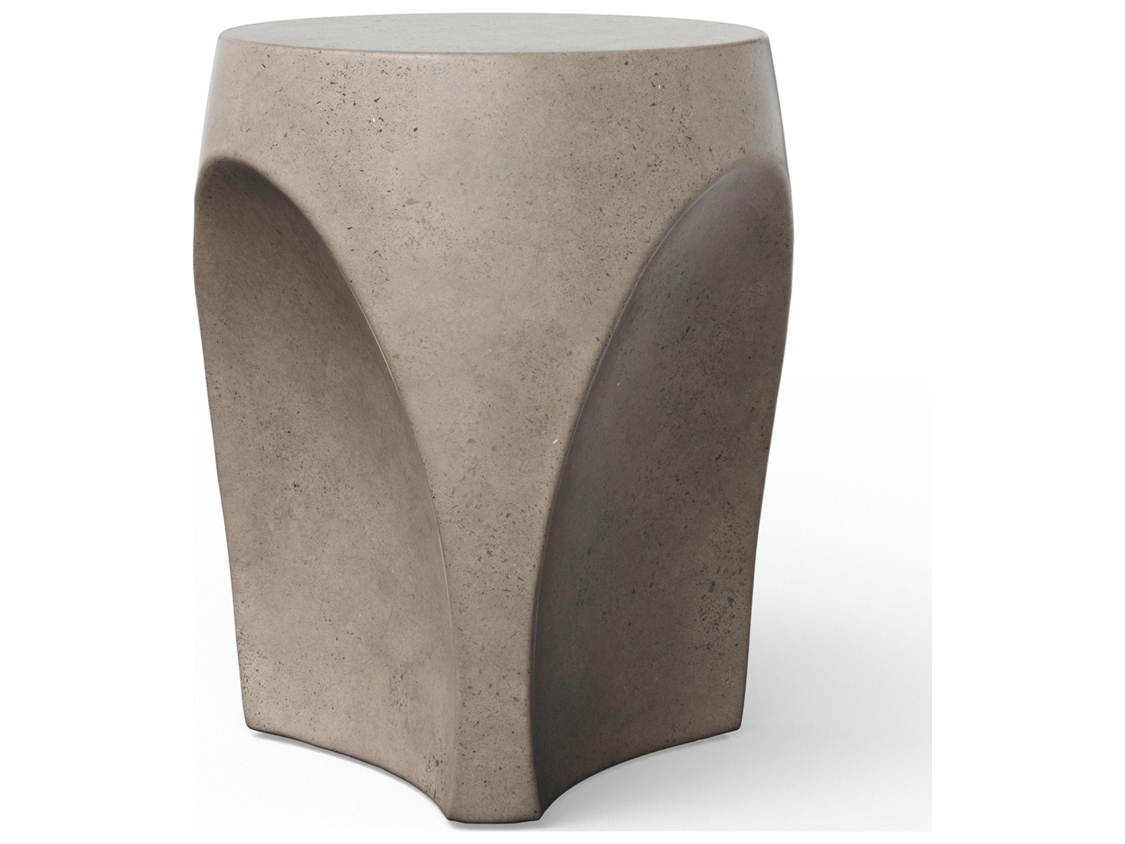 Urbia Outdoor Mixx Dark Grey Concrete Garden Stool