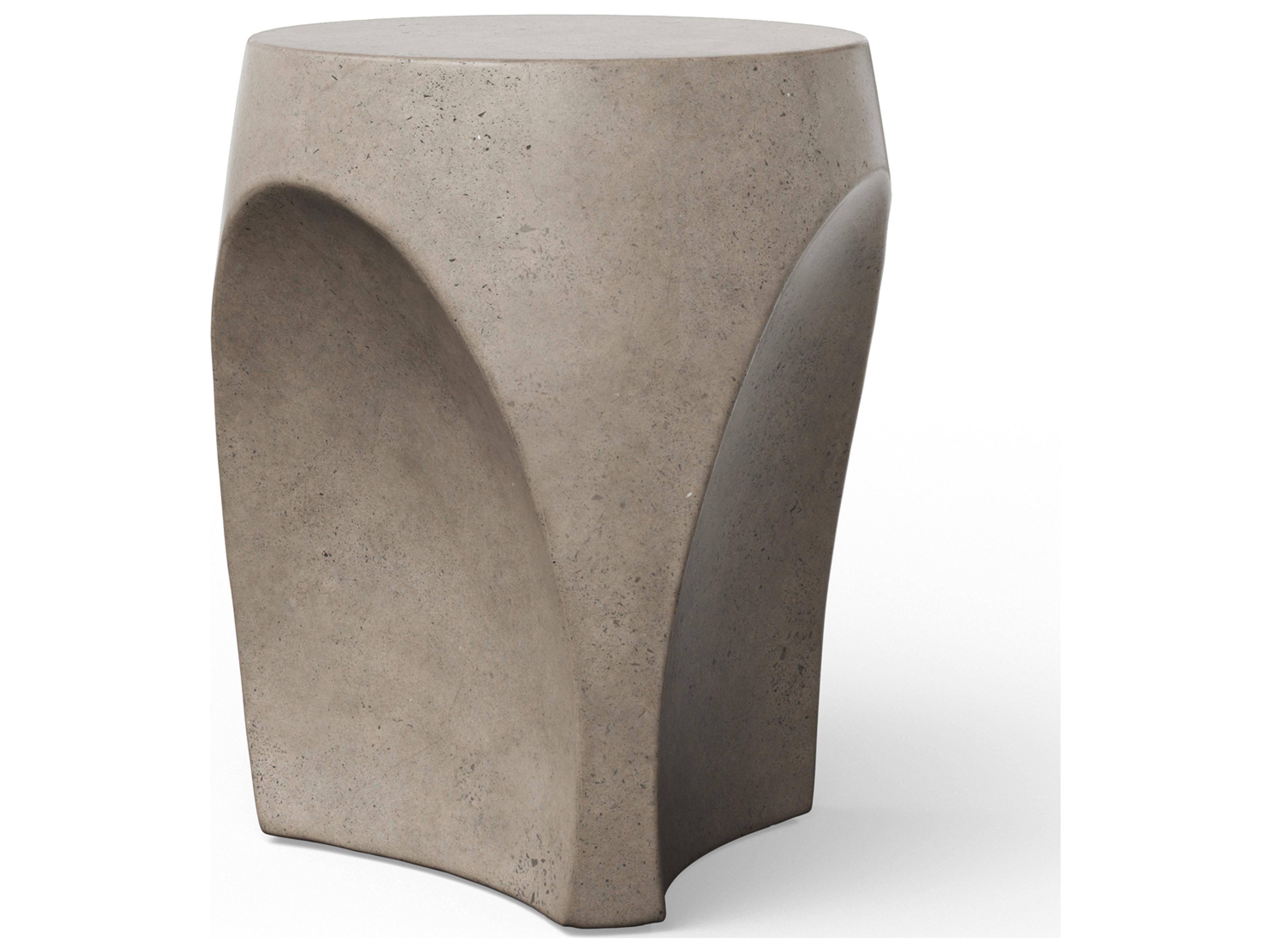 Urbia Outdoor Mixx Dark Grey Concrete Garden Stool