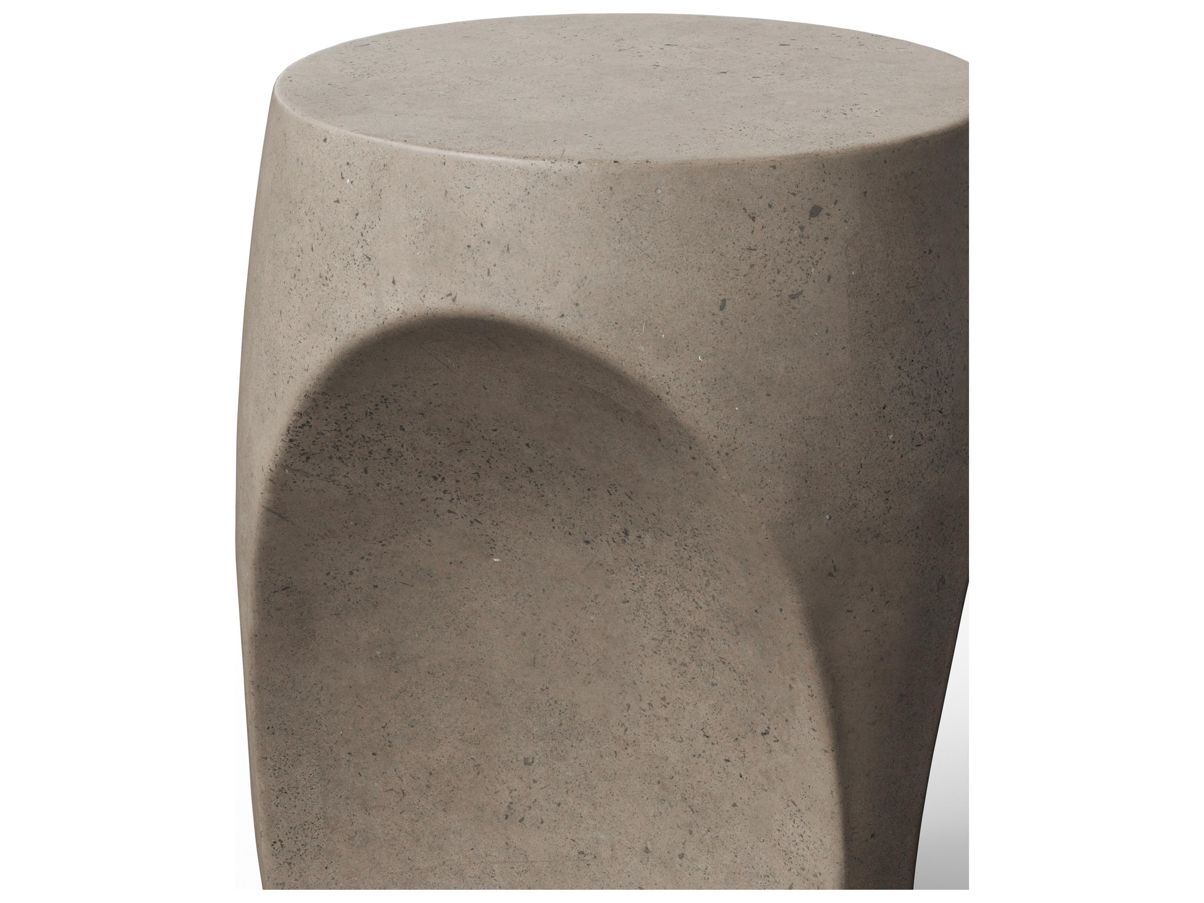 Urbia Outdoor Mixx Dark Grey Concrete Garden Stool