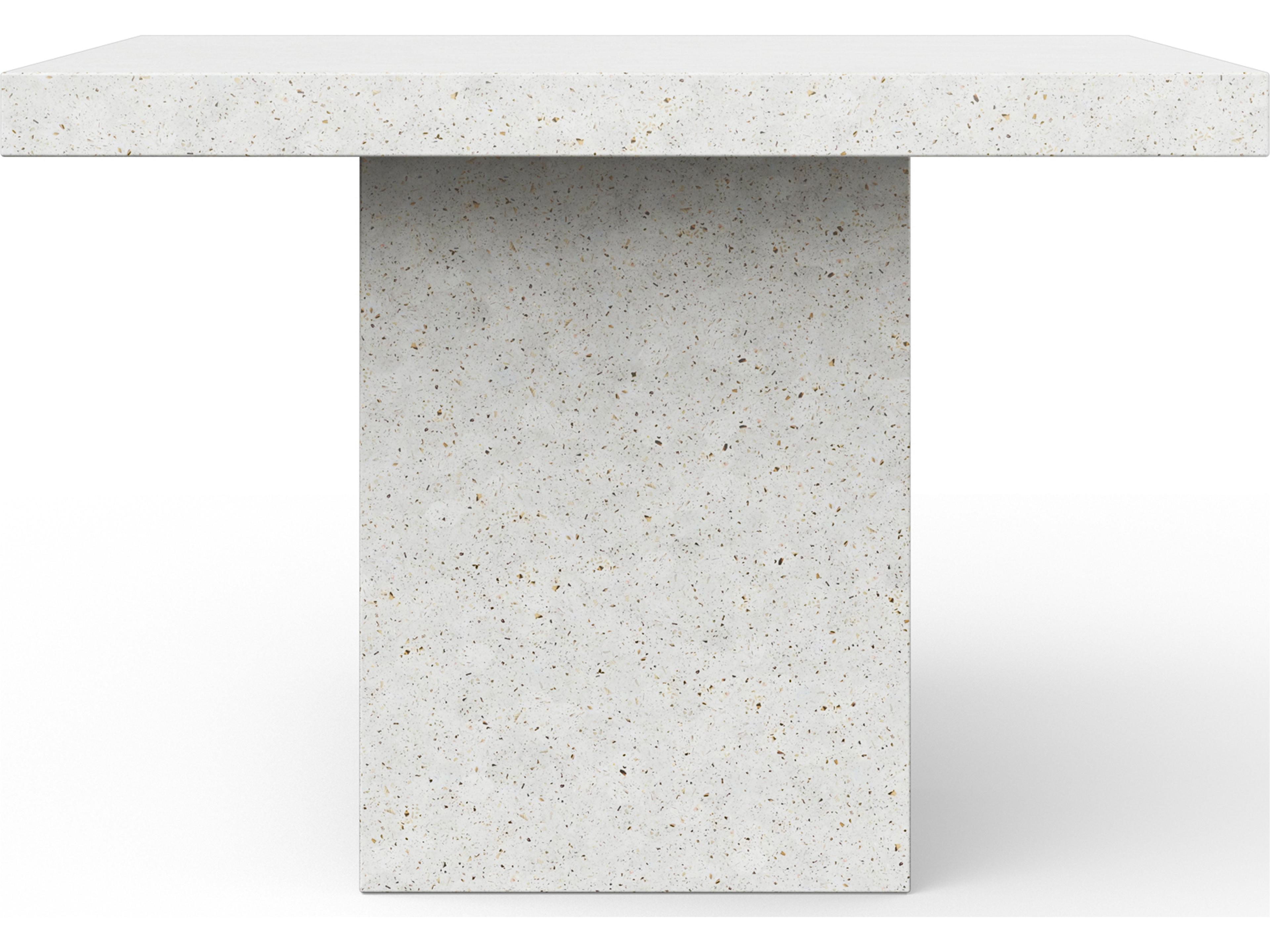 Urbia Outdoor Mixx Ivory Terrazzo Concrete Square Bar Table