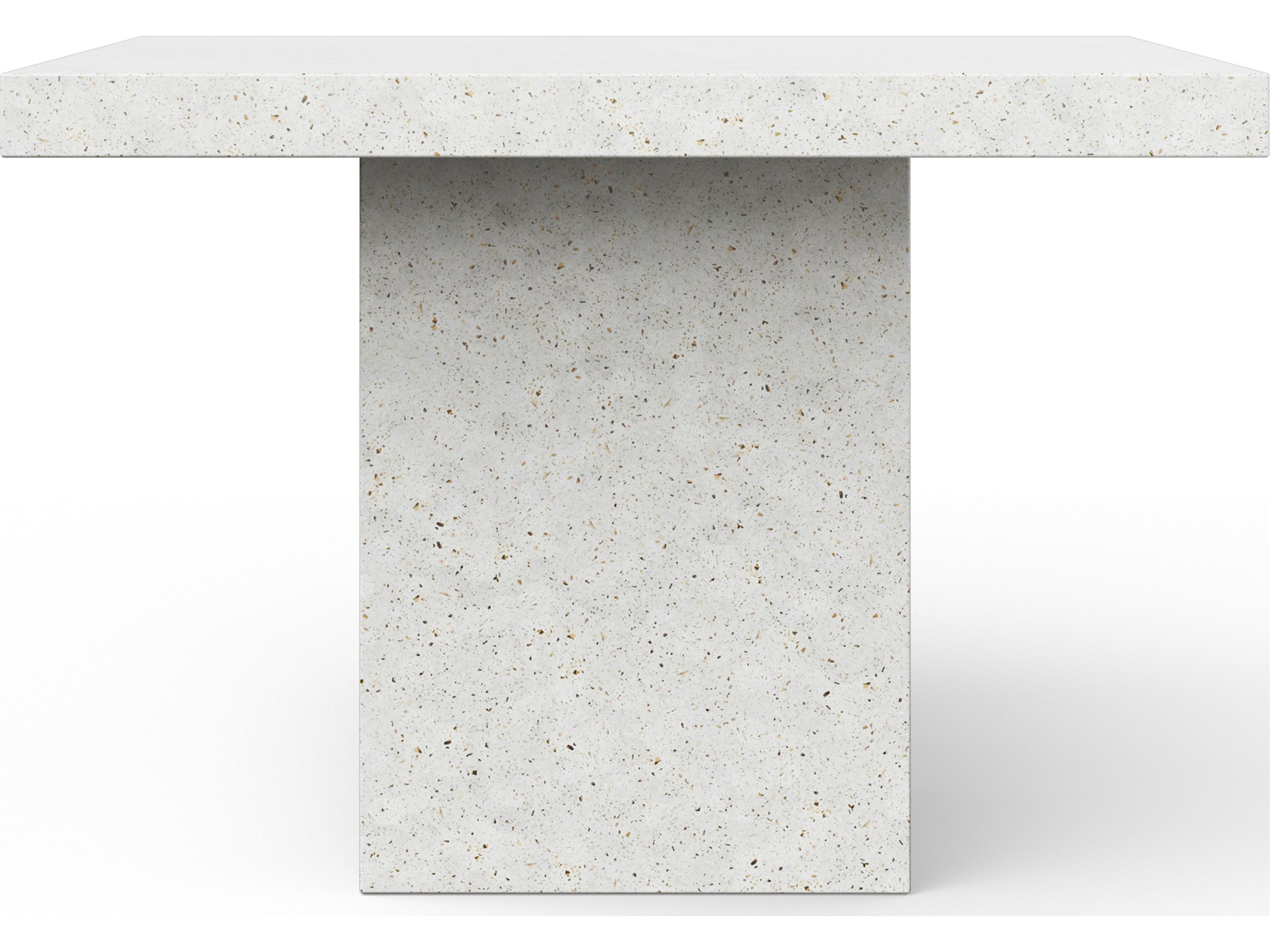 Urbia Outdoor Mixx Ivory Terrazzo Concrete Square Bar Table
