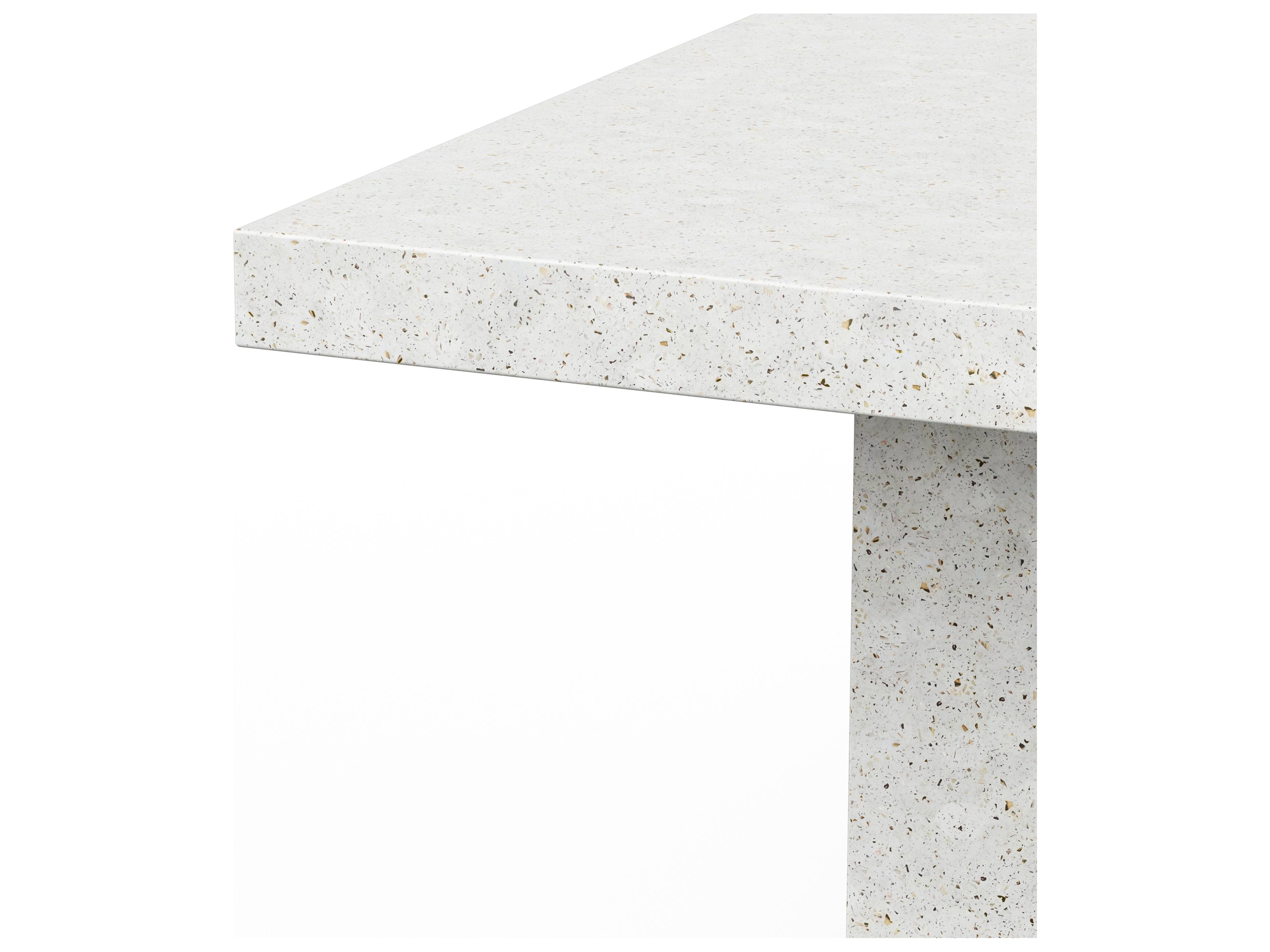 Urbia Outdoor Mixx Ivory Terrazzo Concrete Square Bar Table