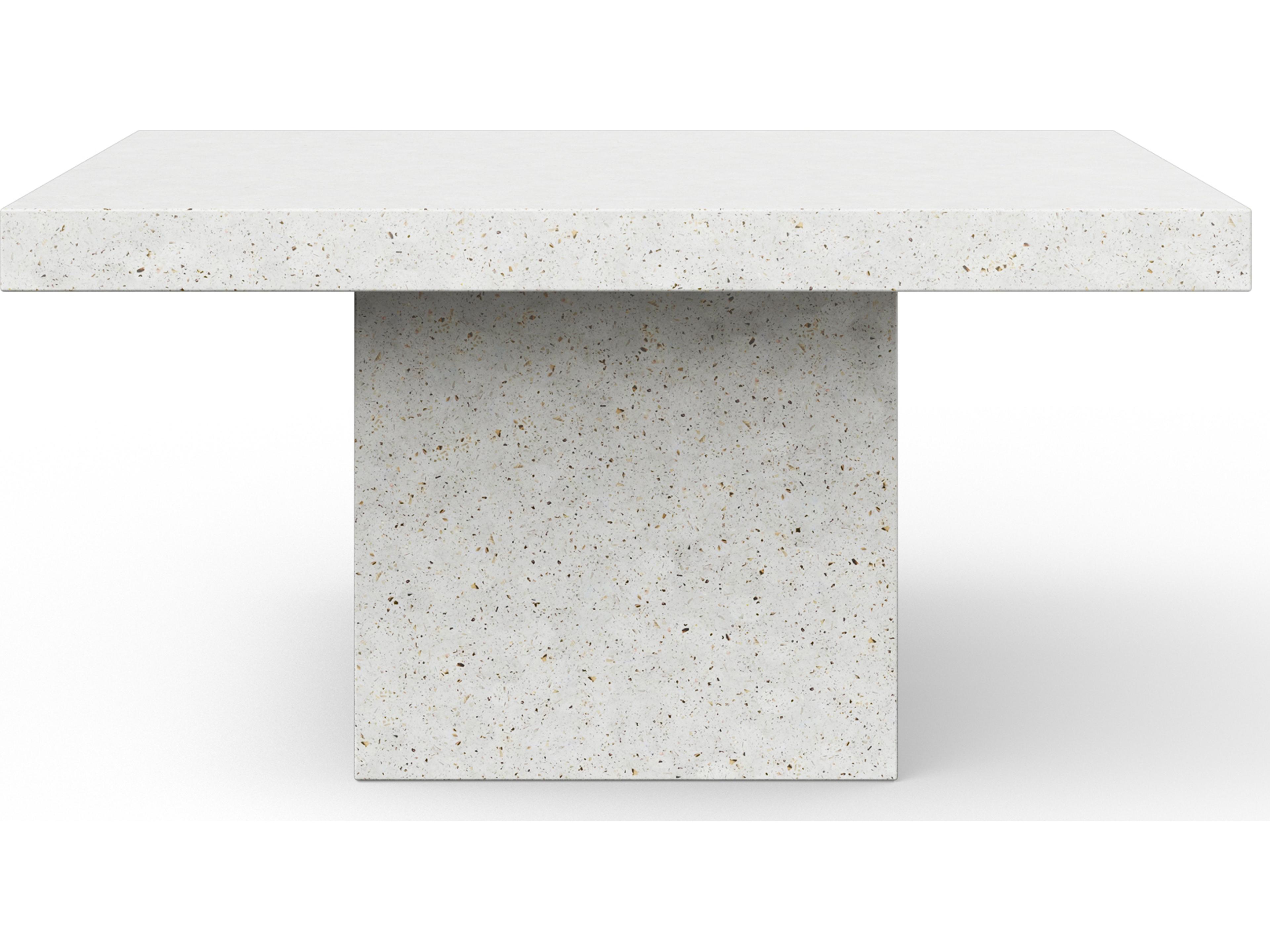 Urbia Outdoor Mixx Ivory Terrazzo Concrete Square Dining Table