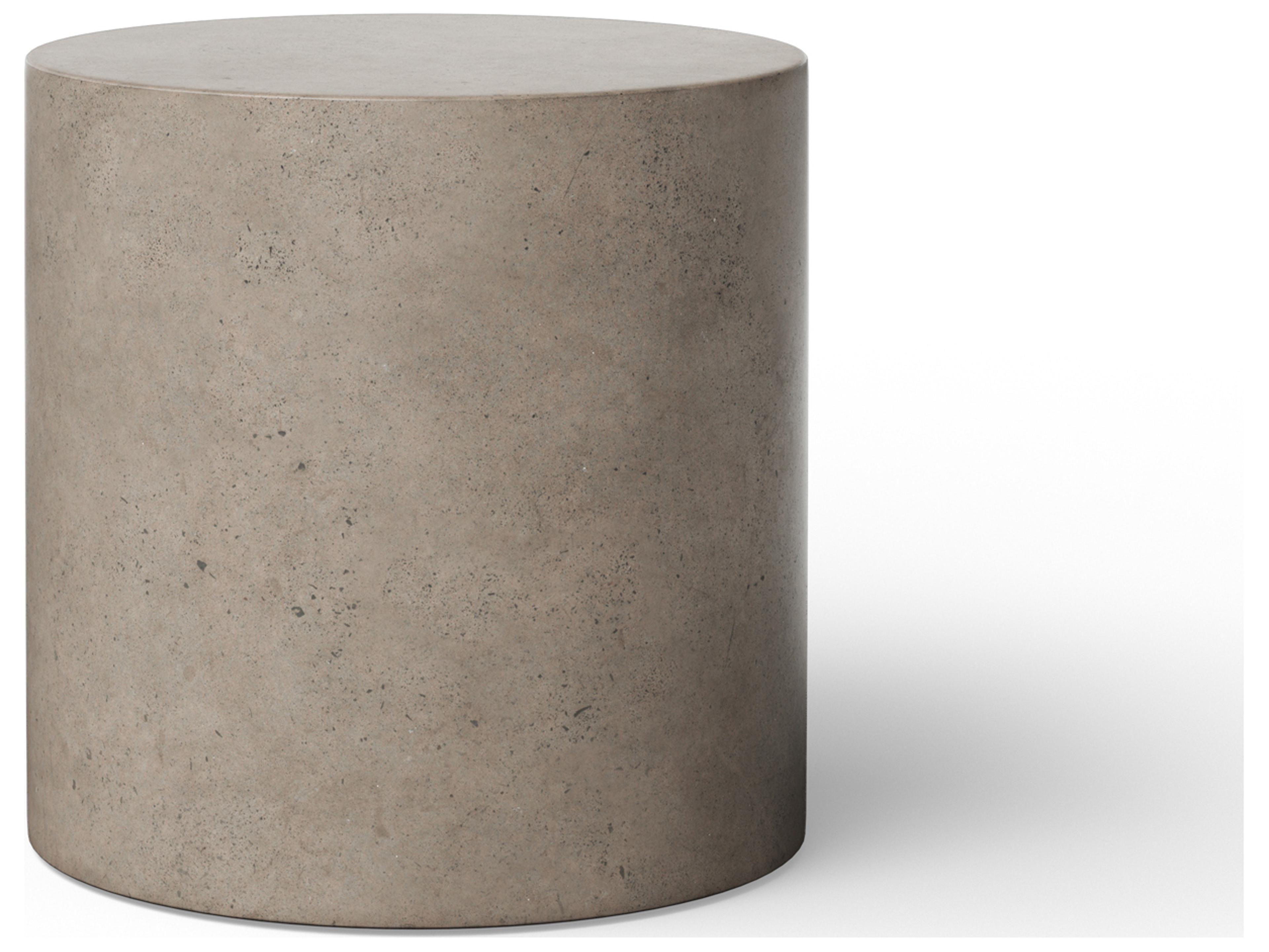 Urbia Outdoor Mixx Dark Grey Concrete Round End Table