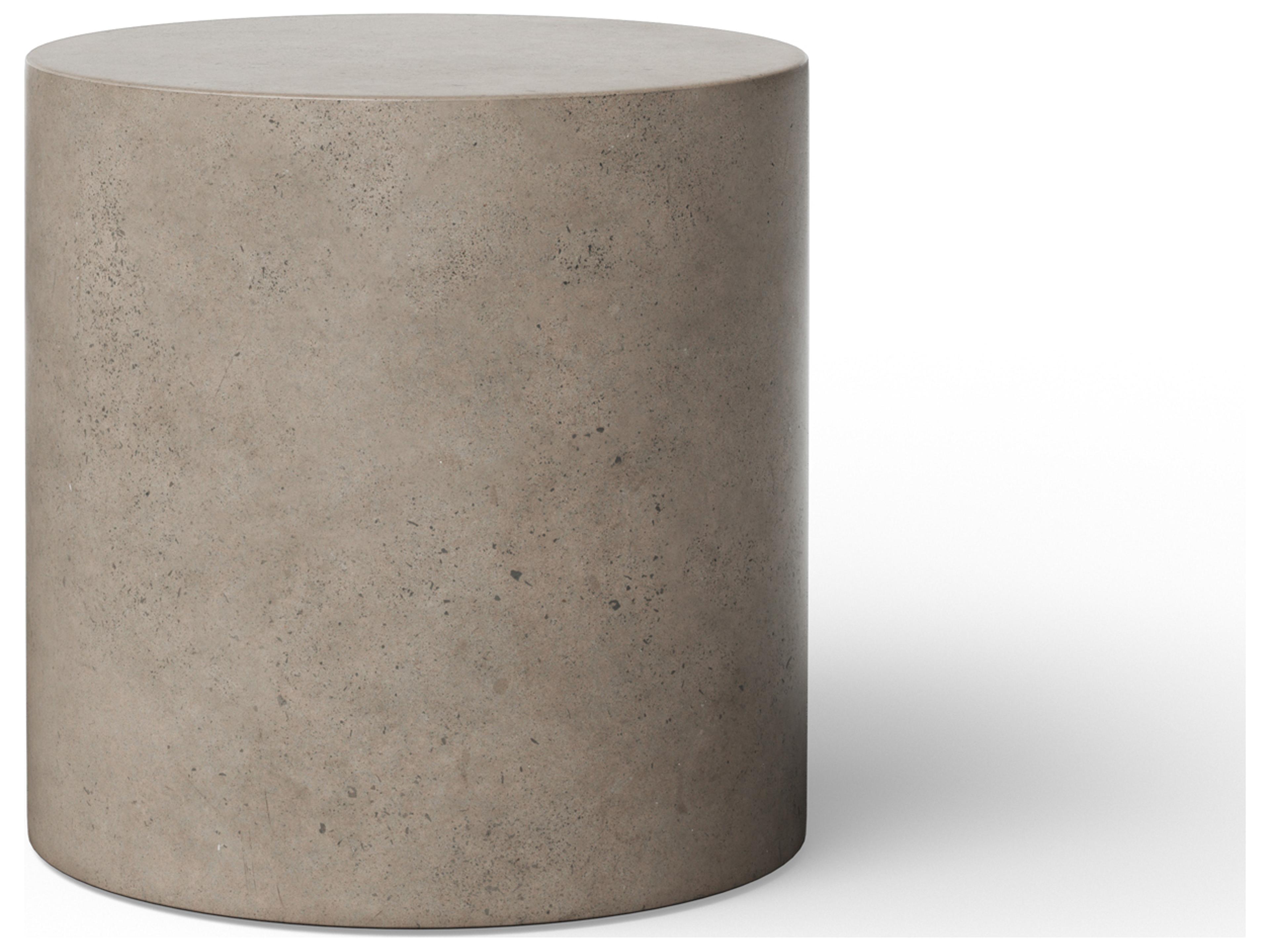 Urbia Outdoor Mixx Dark Grey Concrete Round End Table