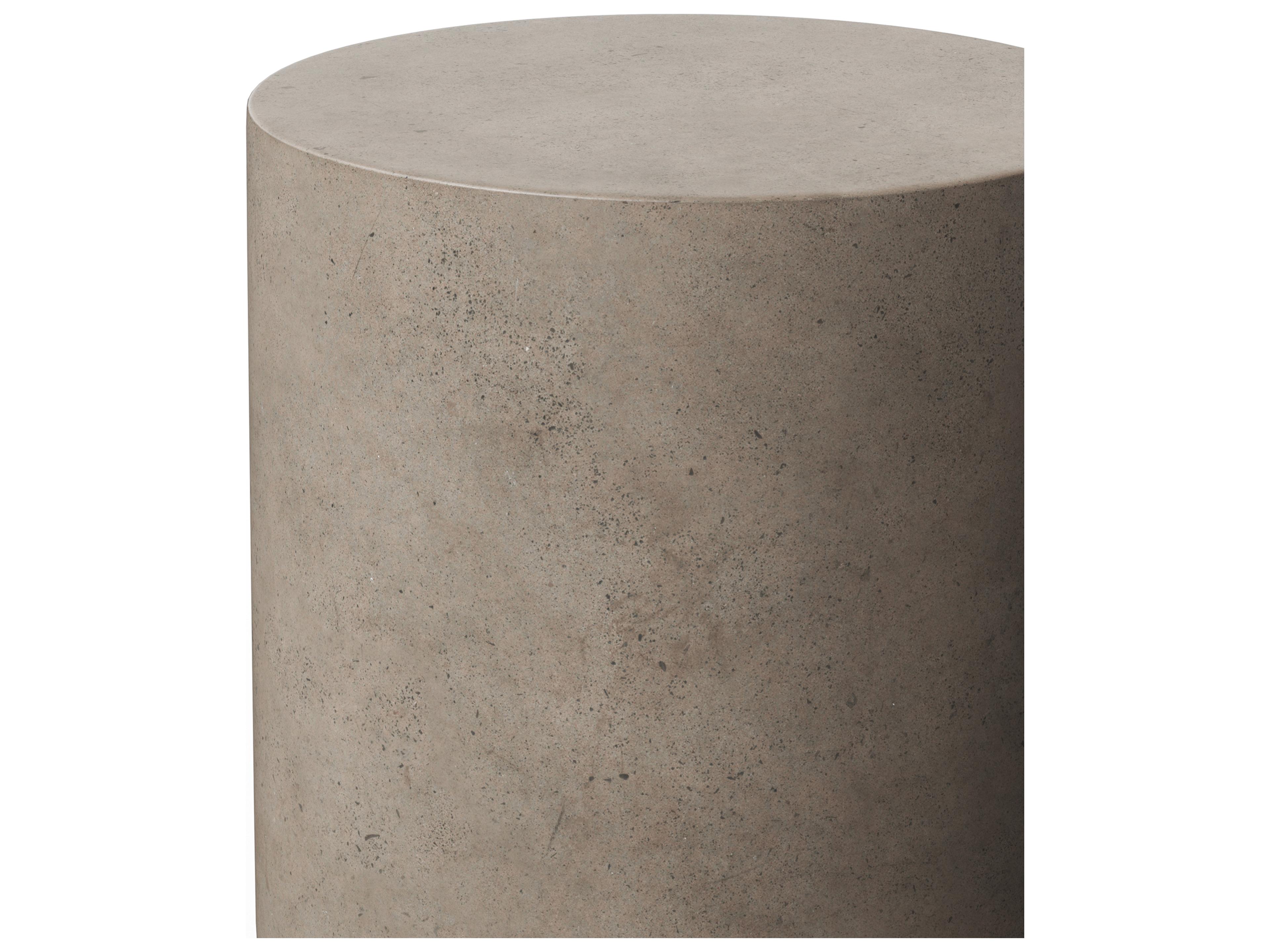 Urbia Outdoor Mixx Dark Grey Concrete Round End Table