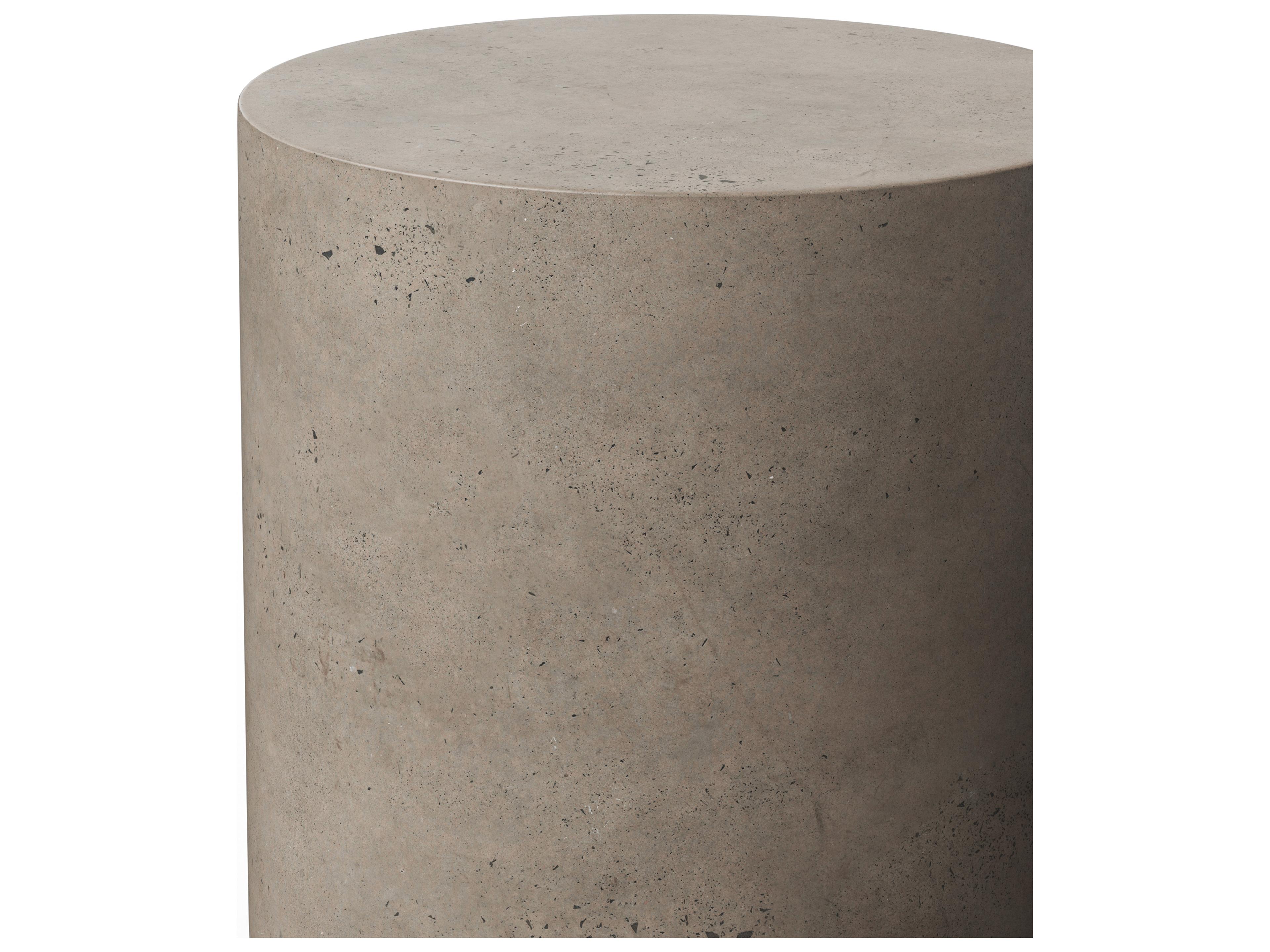 Urbia Outdoor Mixx Dark Grey Concrete Round End Table