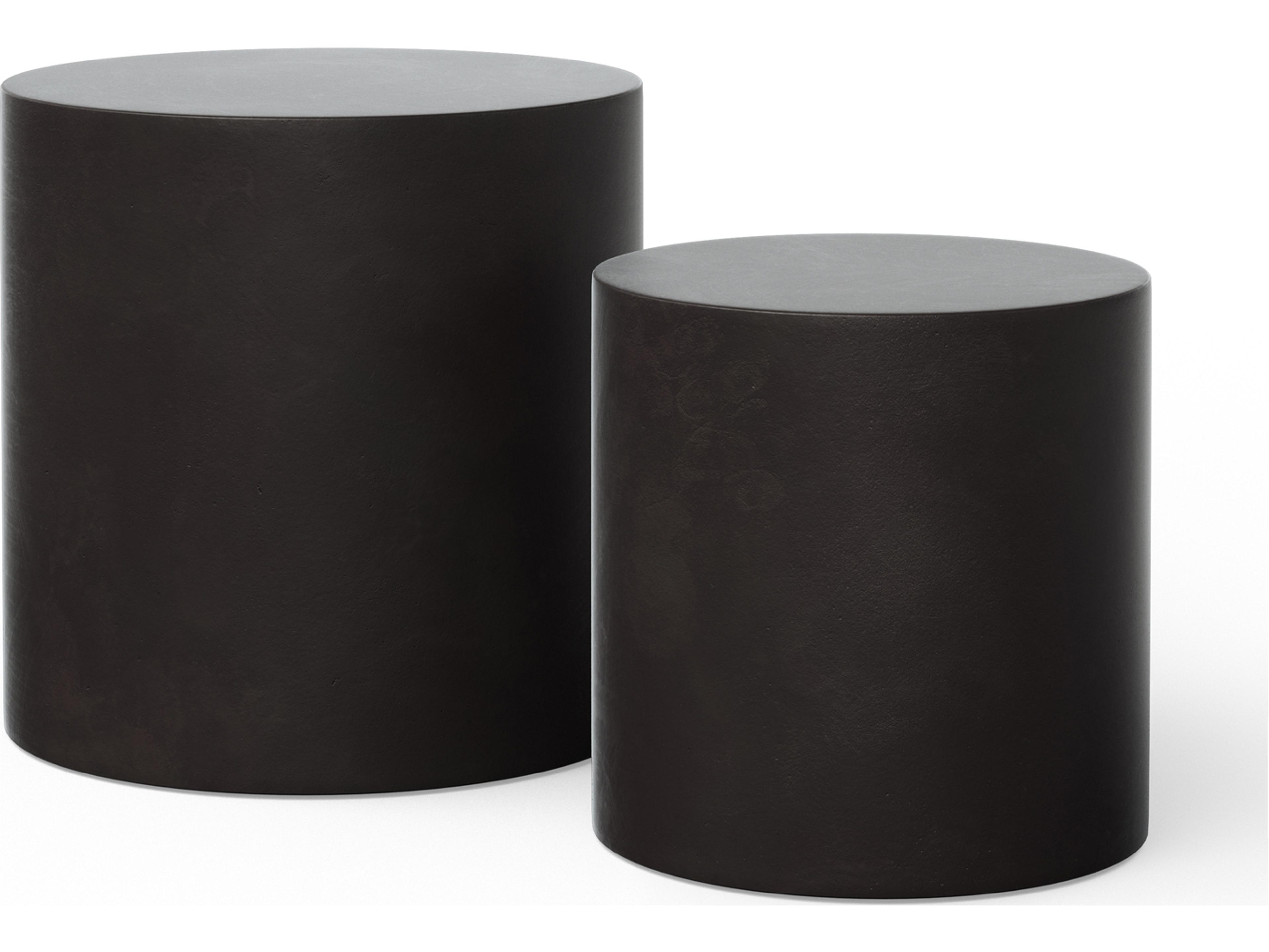 Mixx Lava Concrete Round End Table