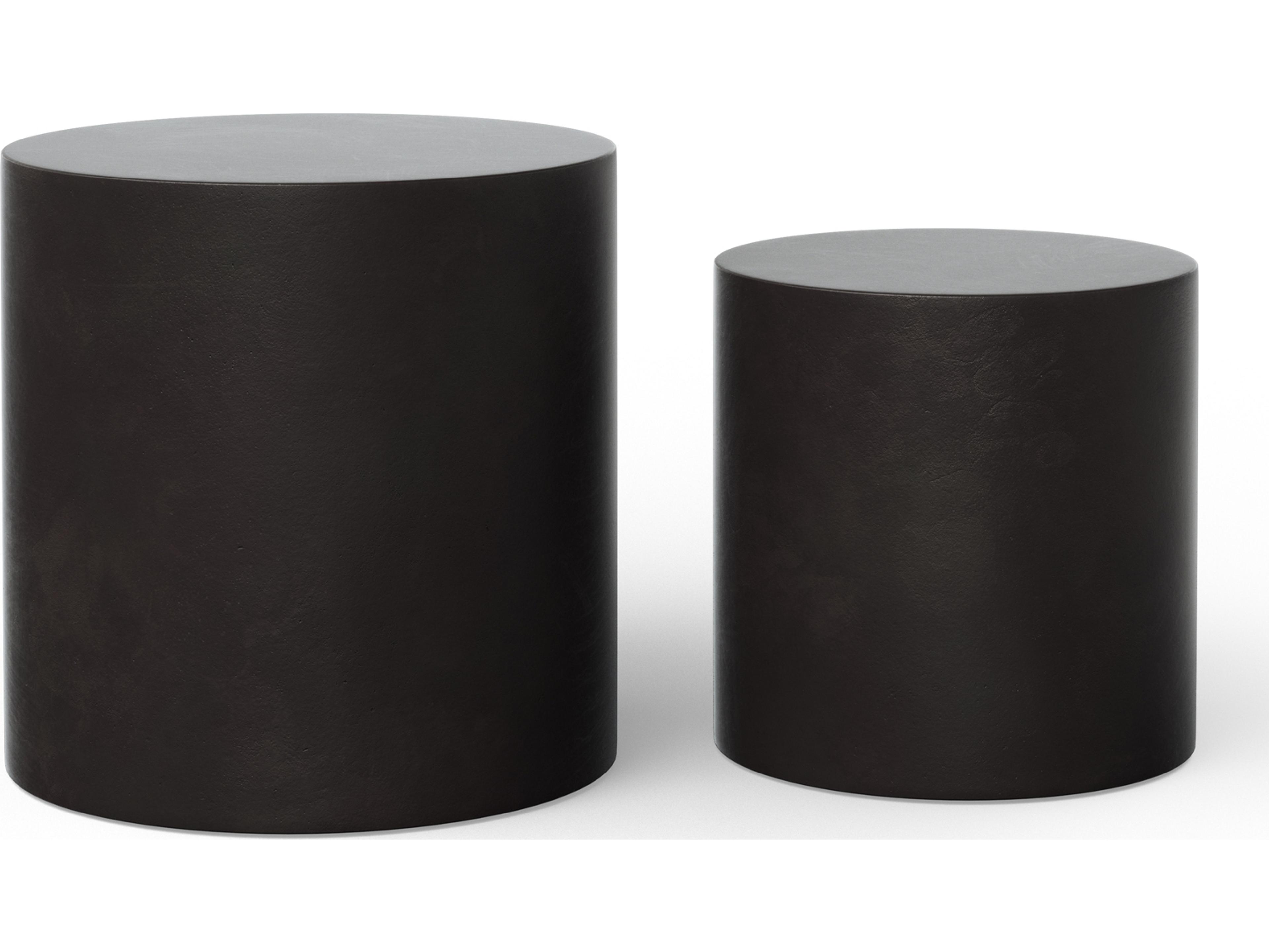 Urbia Outdoor Mixx Lava Concrete Round End Table