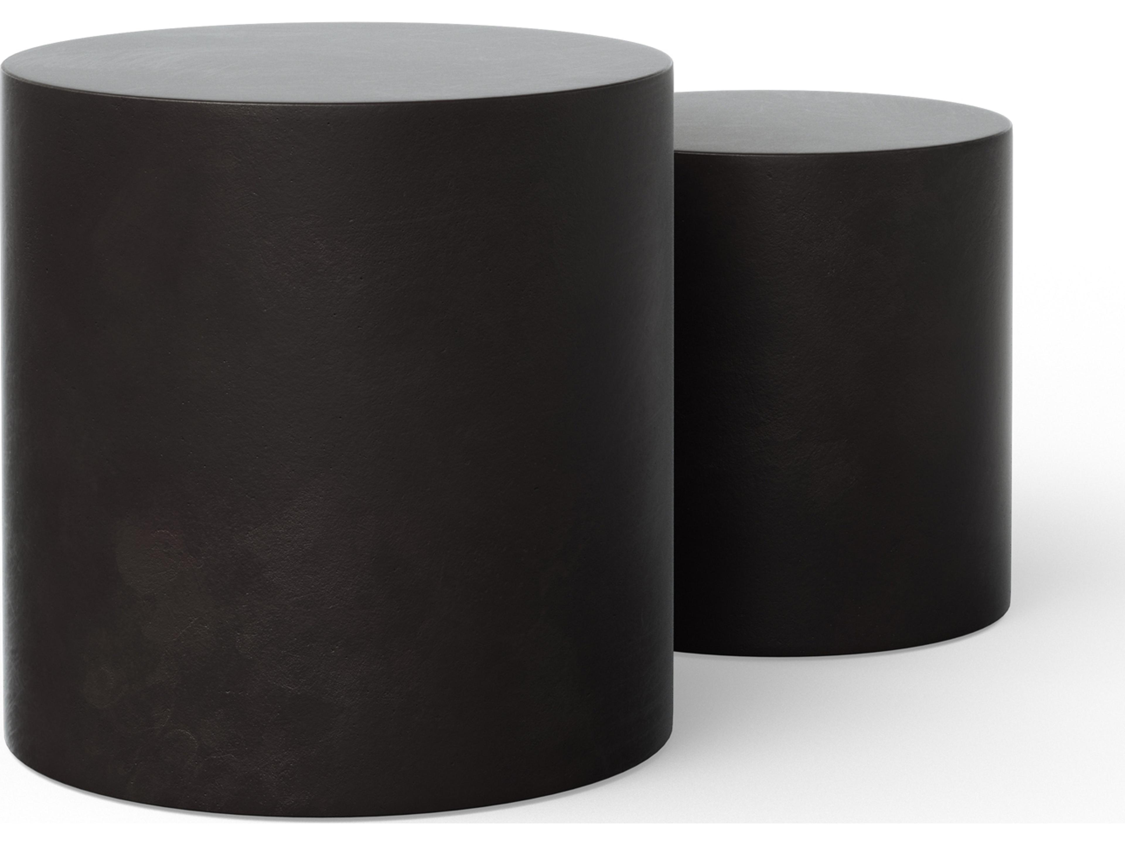 Urbia Outdoor Mixx Lava Concrete Round End Table
