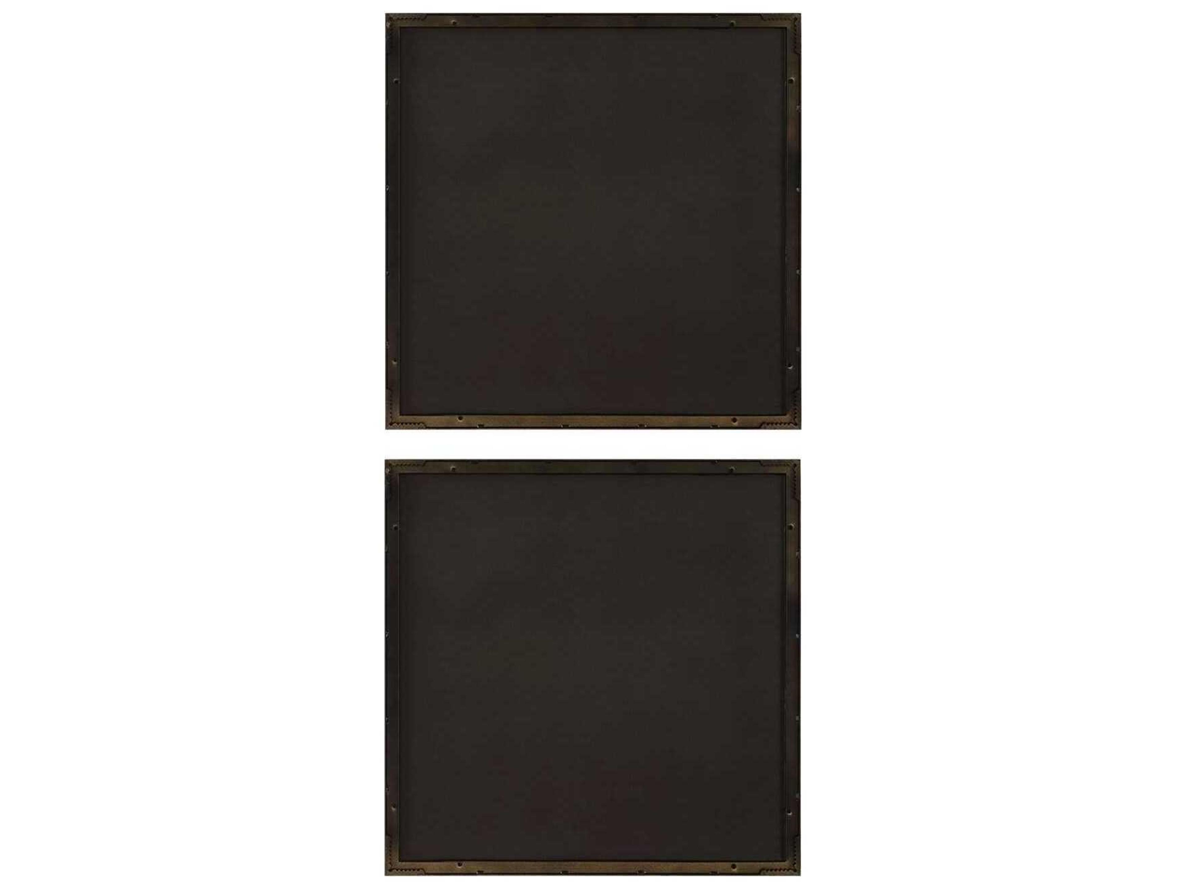 Uttermost Golden Terrain Wooden Wall Decor Set of 2