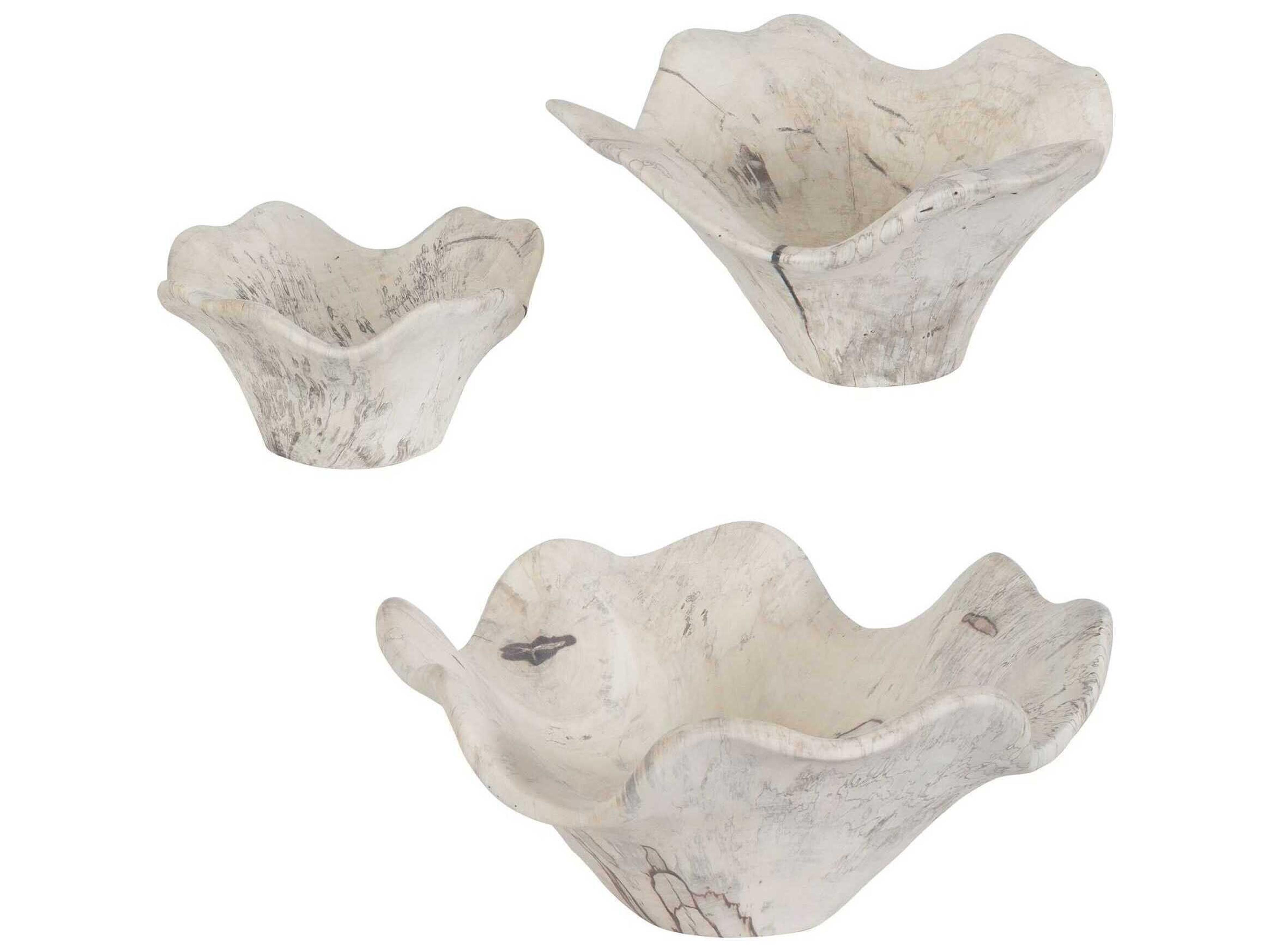 Uttermost Teo Bleached Wood Wall Decor Set of 3