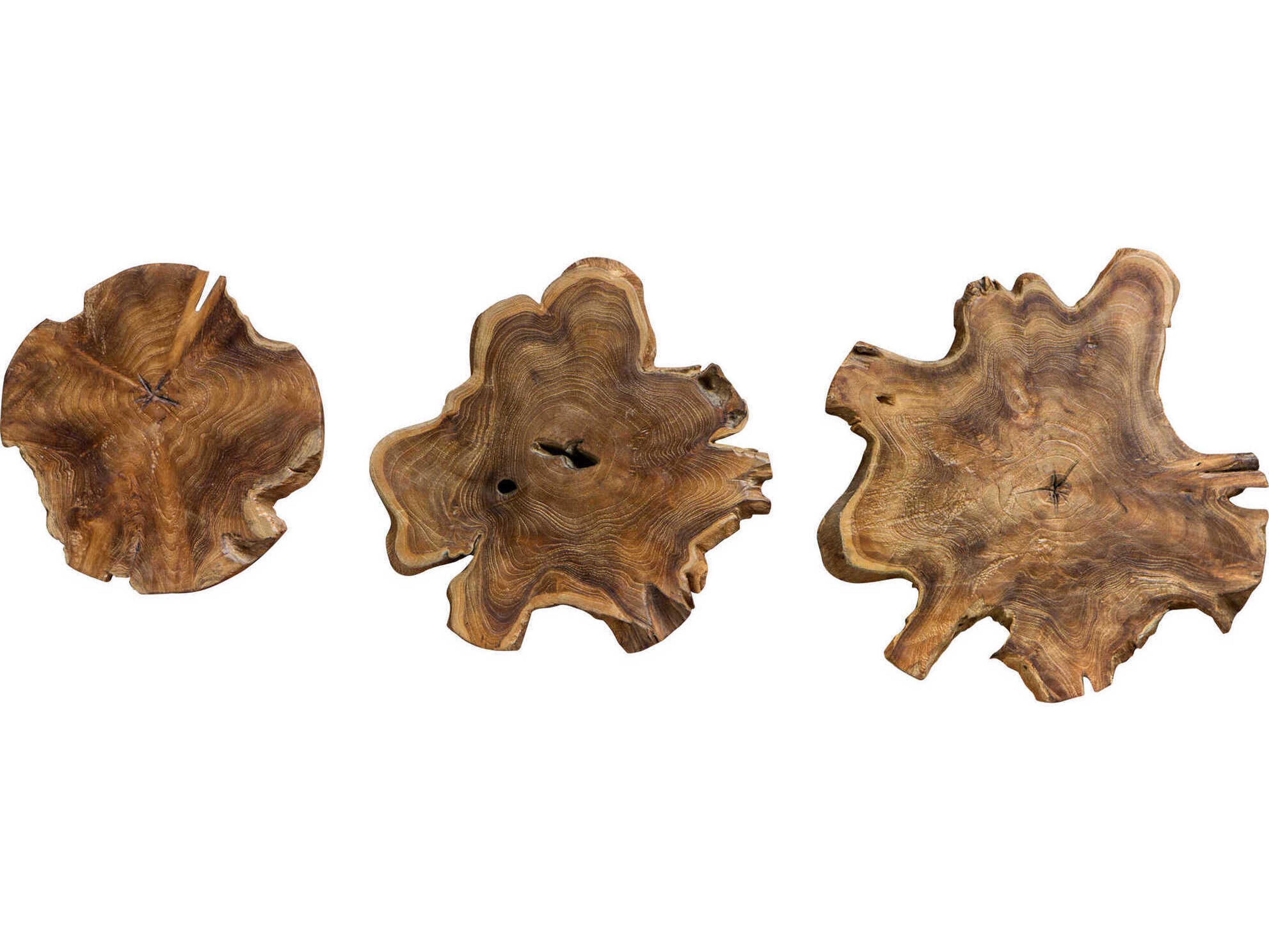 Uttermost Kalani Teak Wall Art Set of 3
