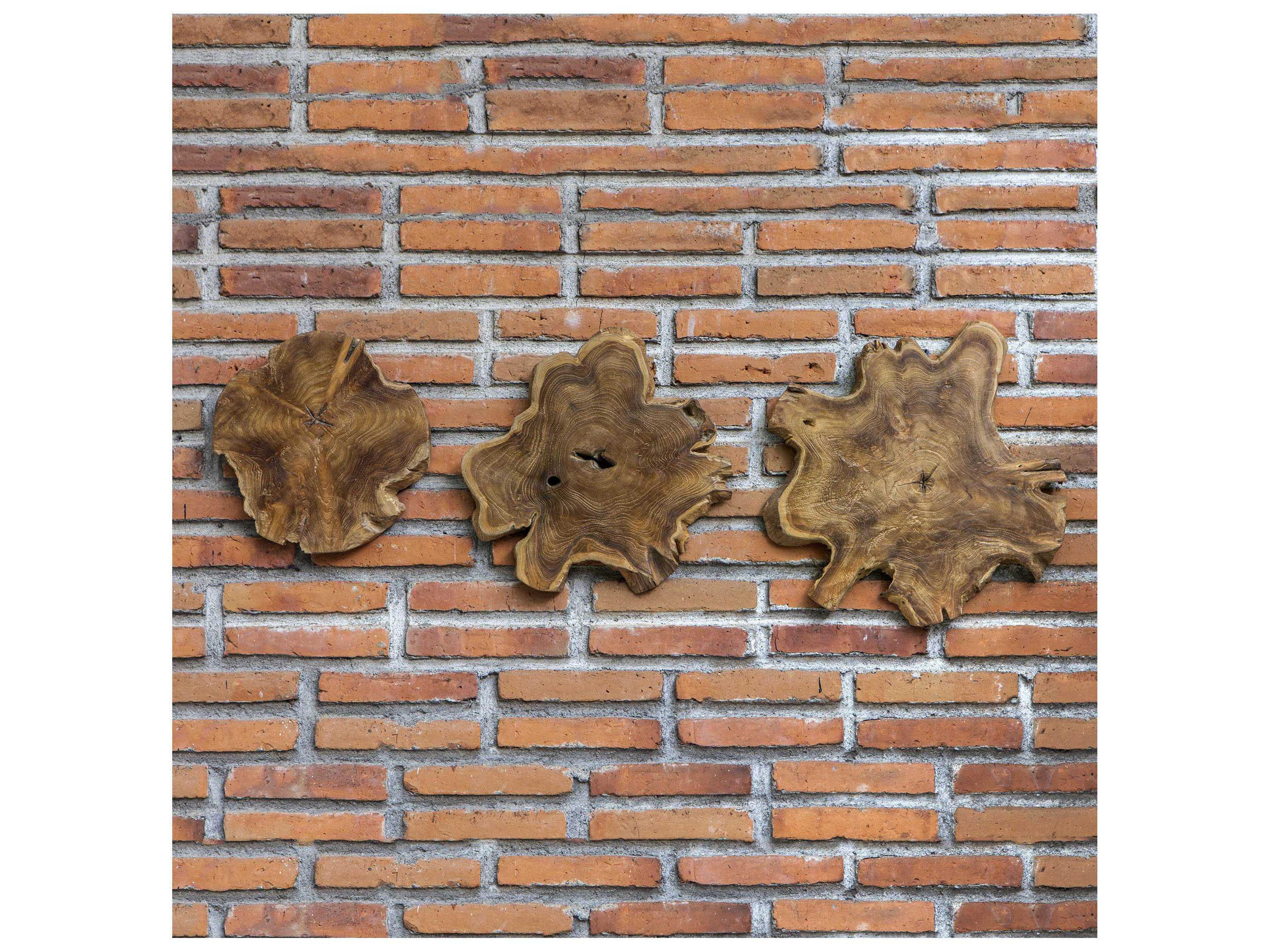 Uttermost Kalani Teak Wall Art Set of 3