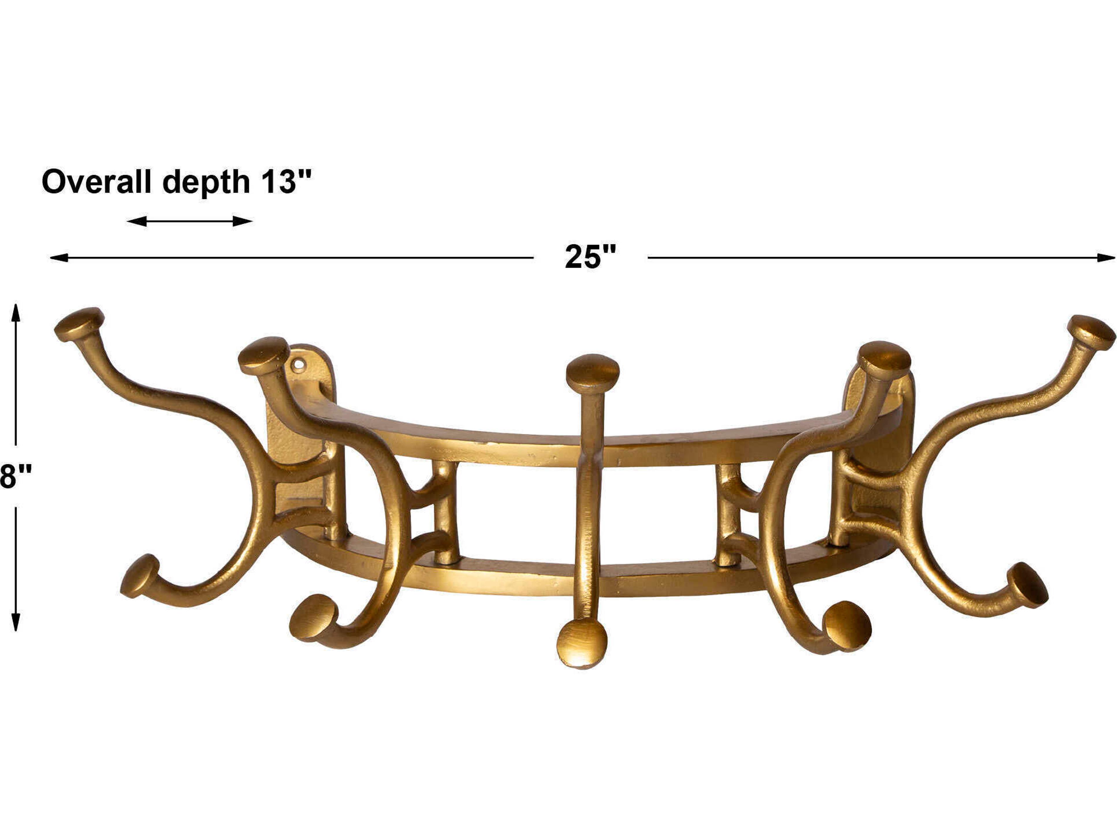 Uttermost Starling Antique Brass Coat Rack