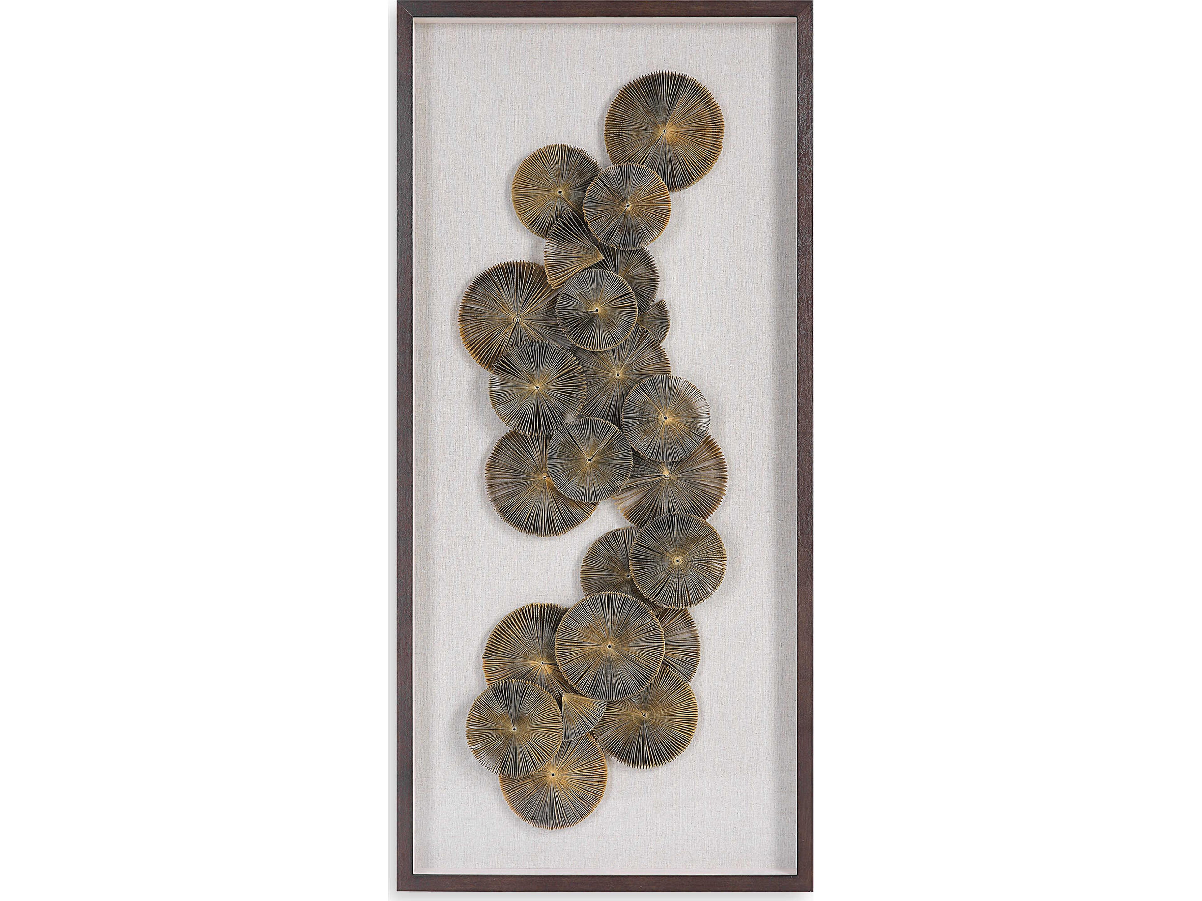 Uttermost The Times Dark Walnut Shadow Box Wall Art