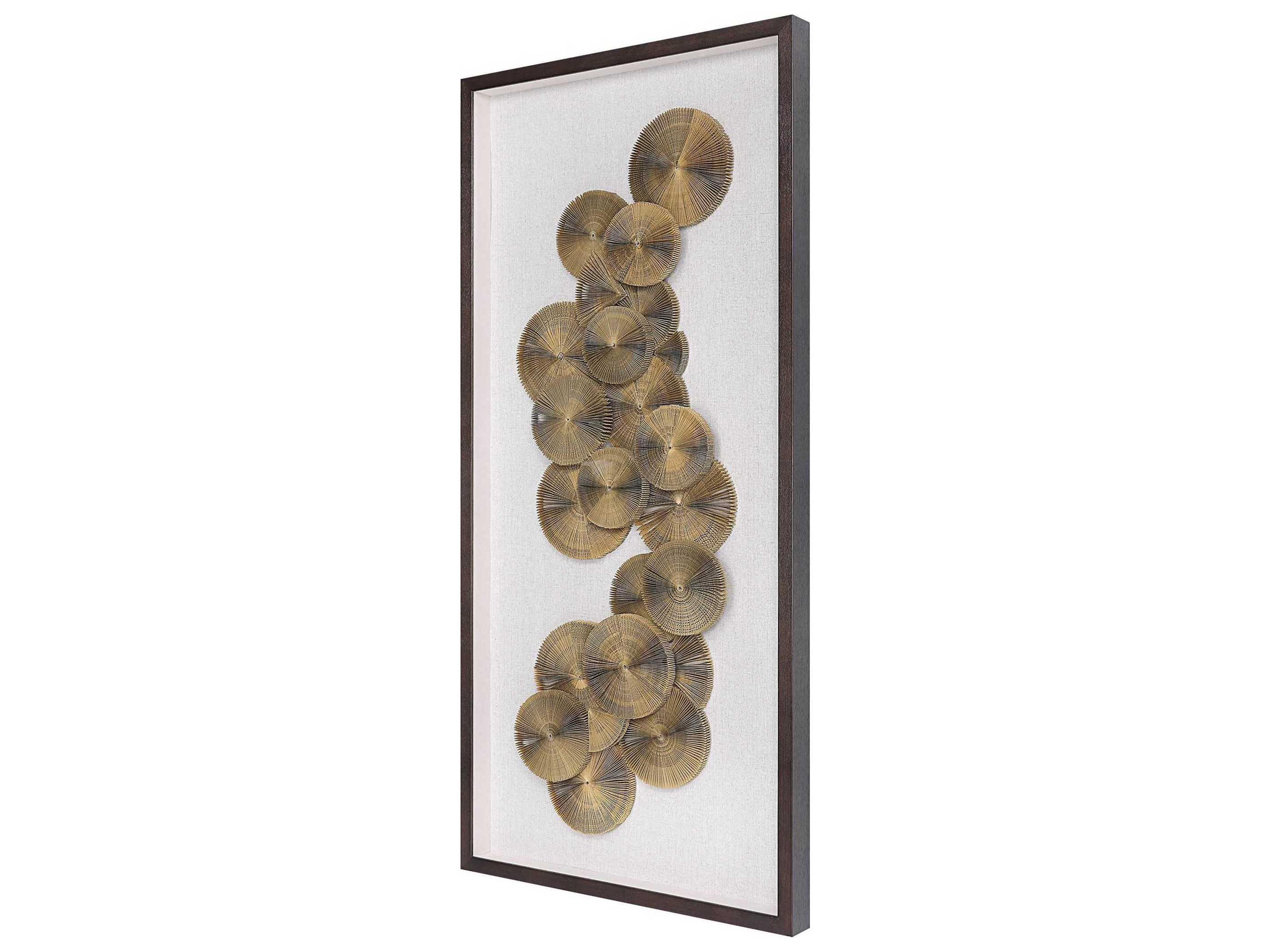 Uttermost The Times Dark Walnut Shadow Box Wall Art
