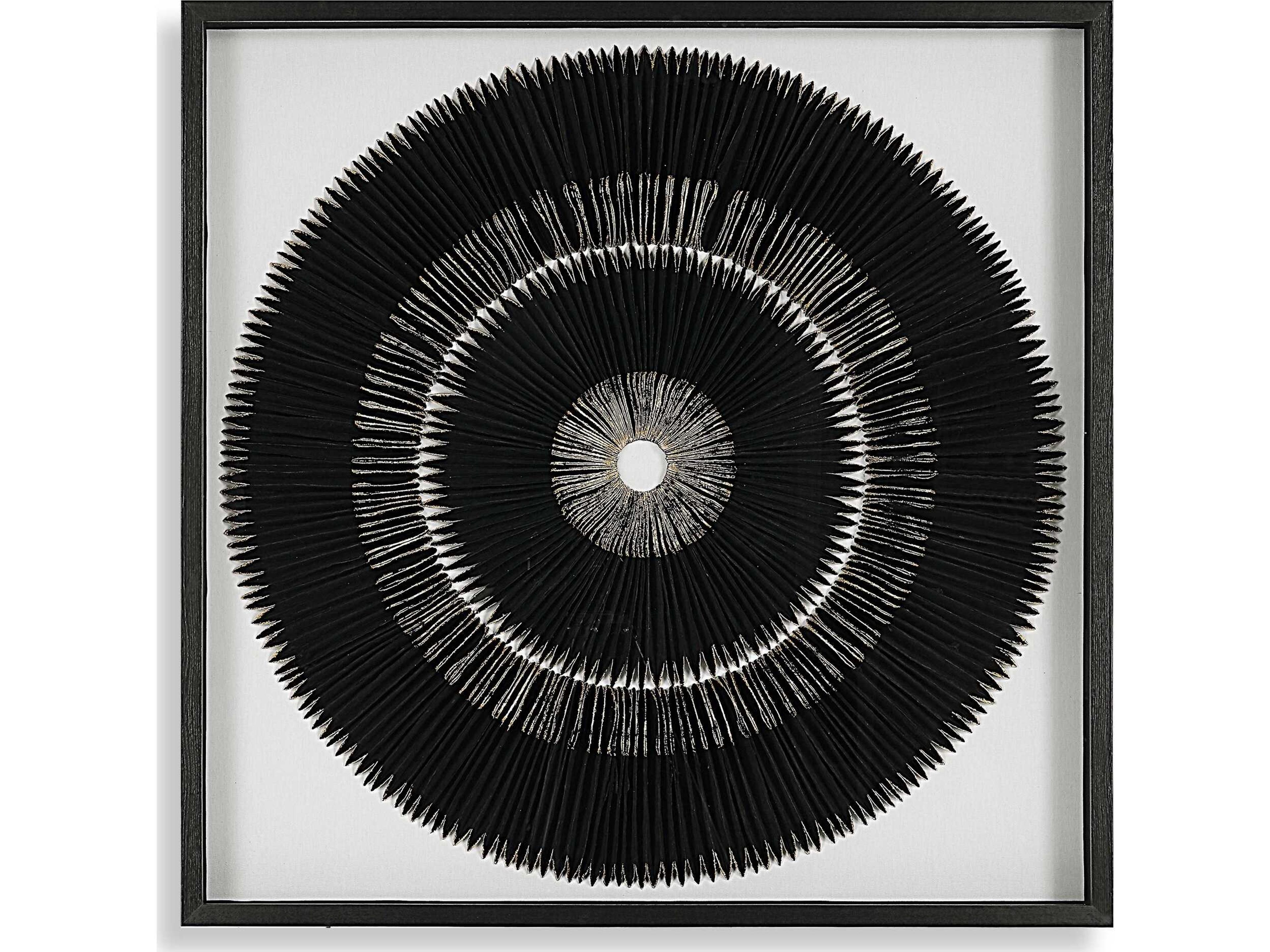 Sandara Black / Gold Leaf Shadow Box